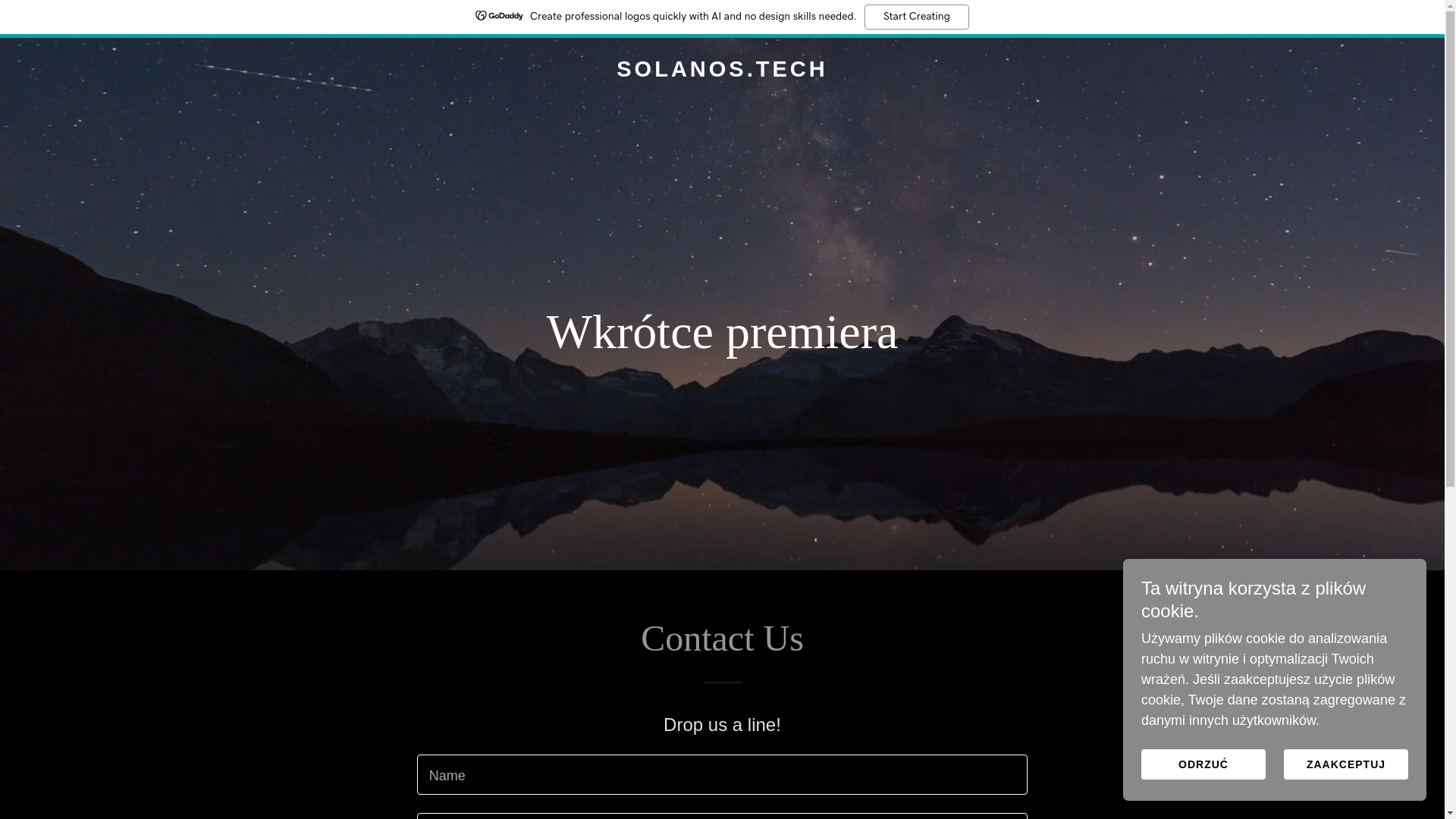 website screenshot of https://solanos.tech/