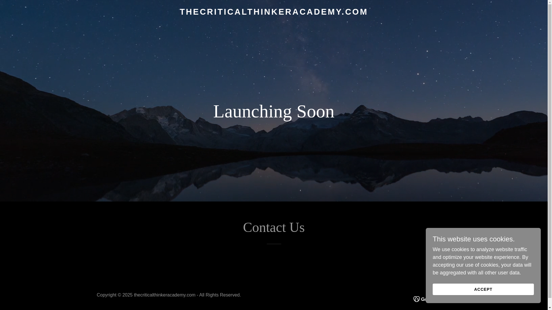 website screenshot of https://thecriticalthinkeracademy.com/