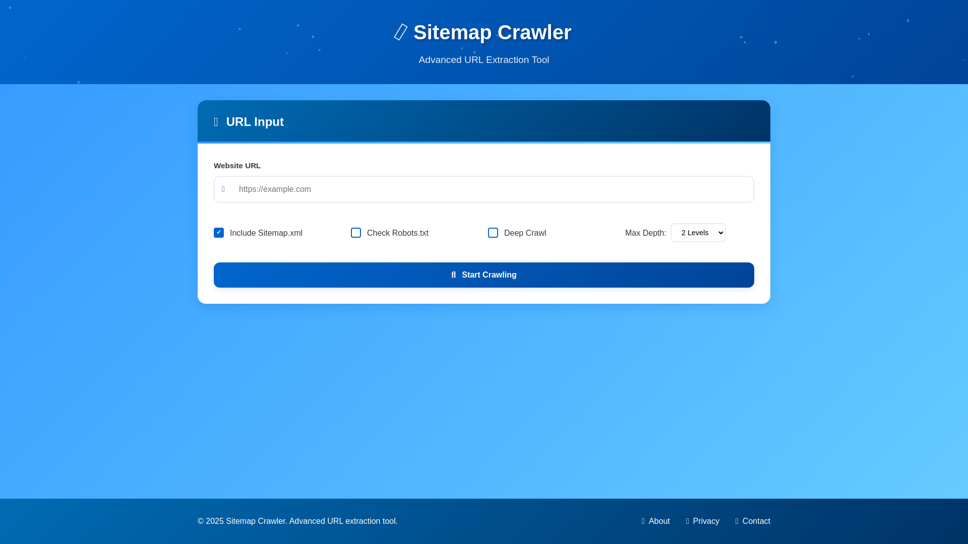 website screenshot of https://sitemap-crawler-extraction.pages.dev/