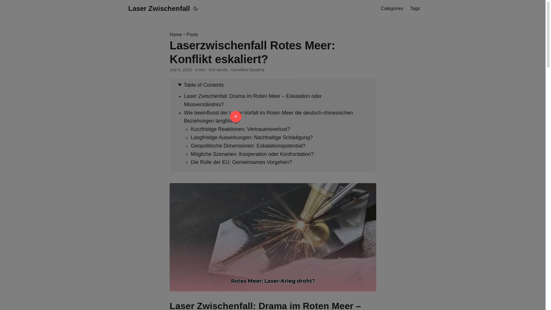 website screenshot of https://laser-zwischenfall.pages.dev/