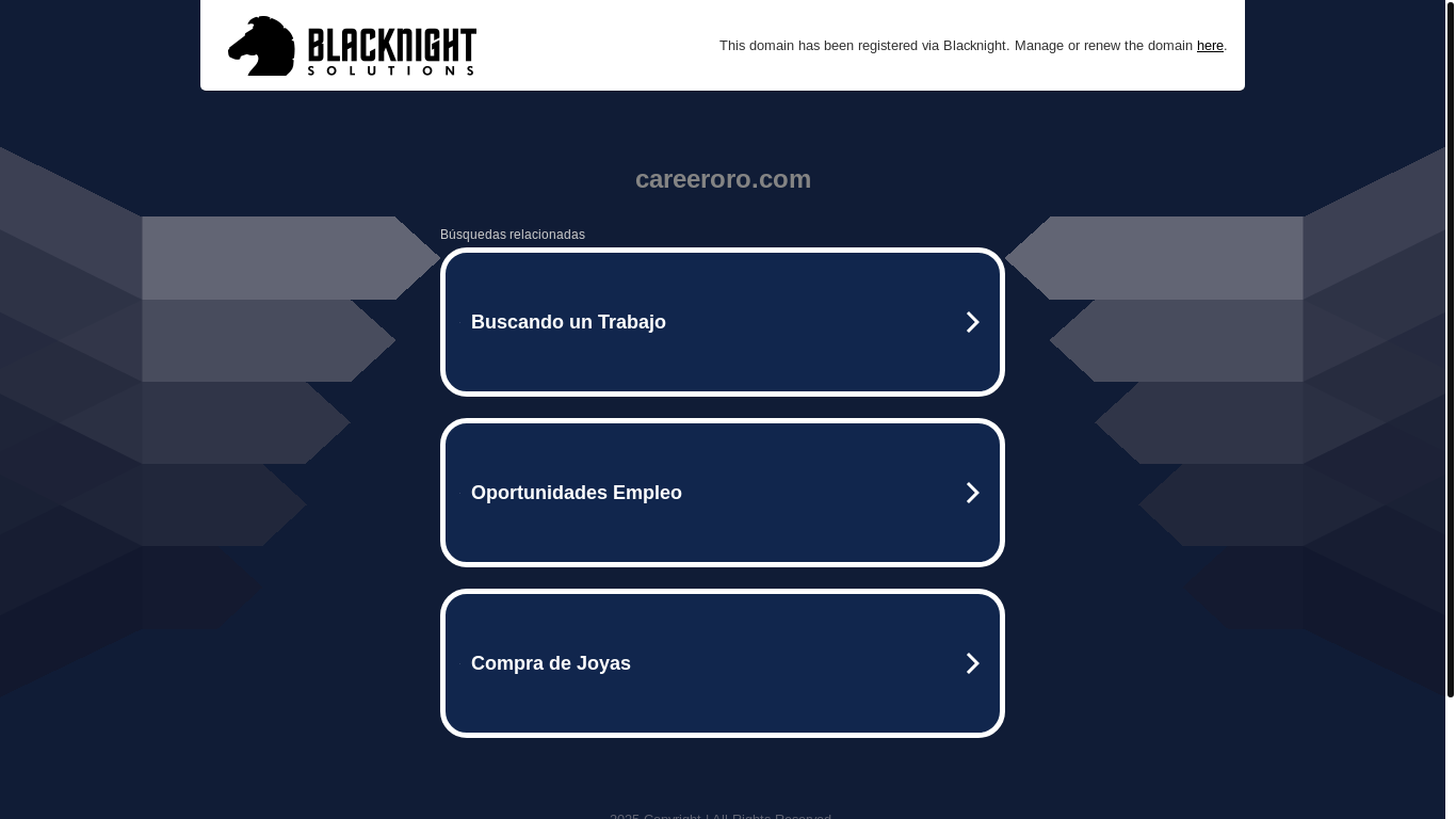 website screenshot of https://careeroro.com/