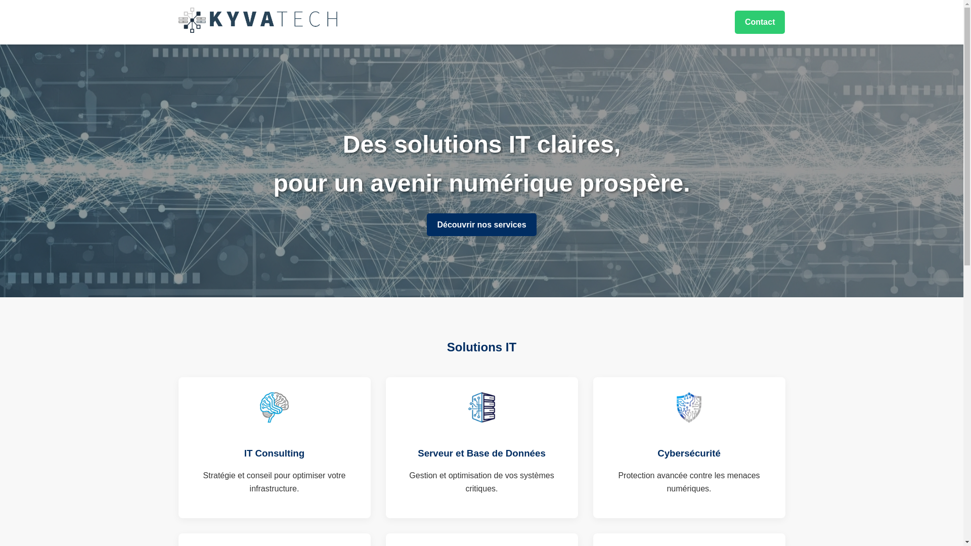 website screenshot of https://kyvatech.pages.dev/