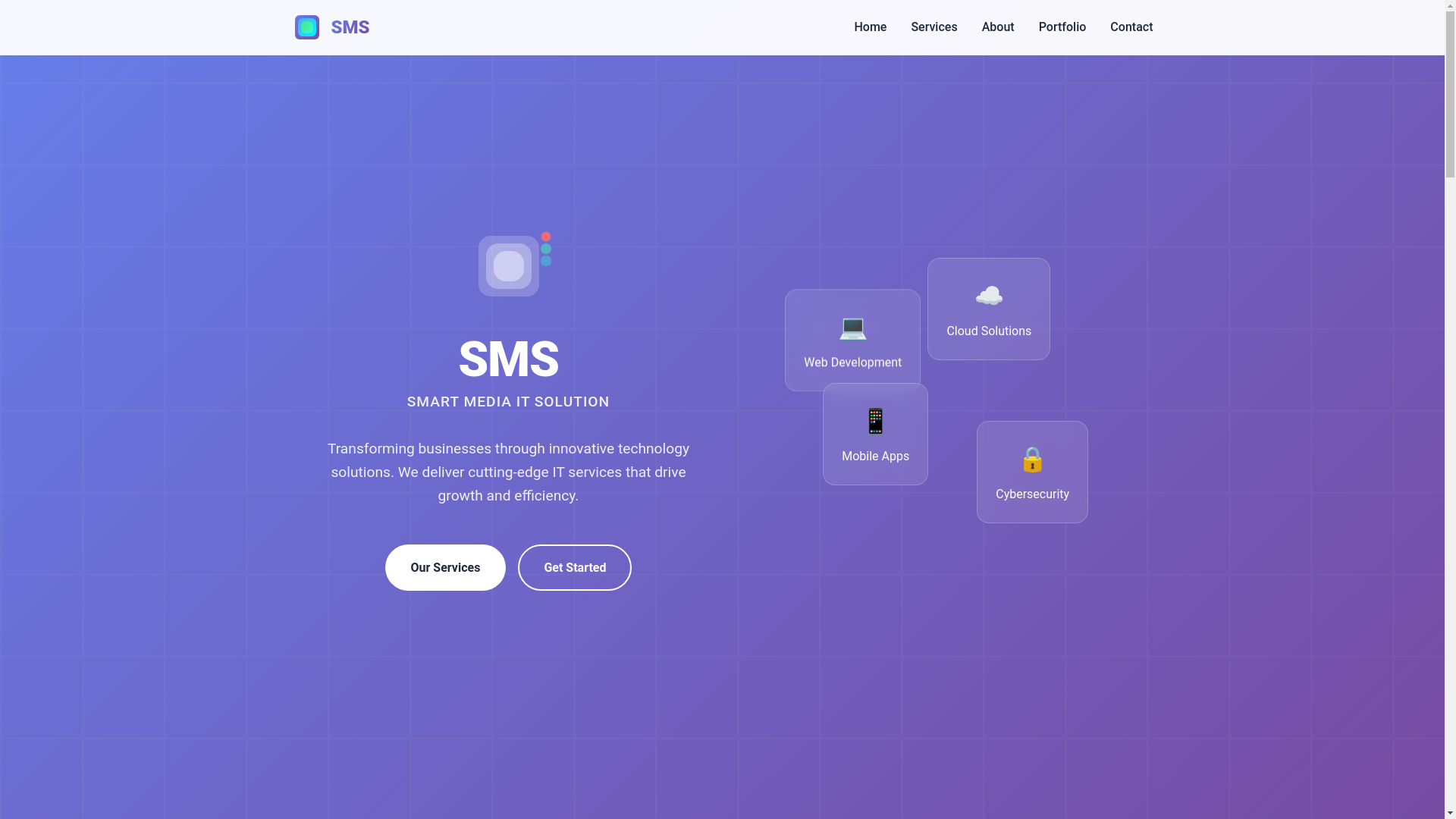 website screenshot of https://smartmediaitsolutions.com/