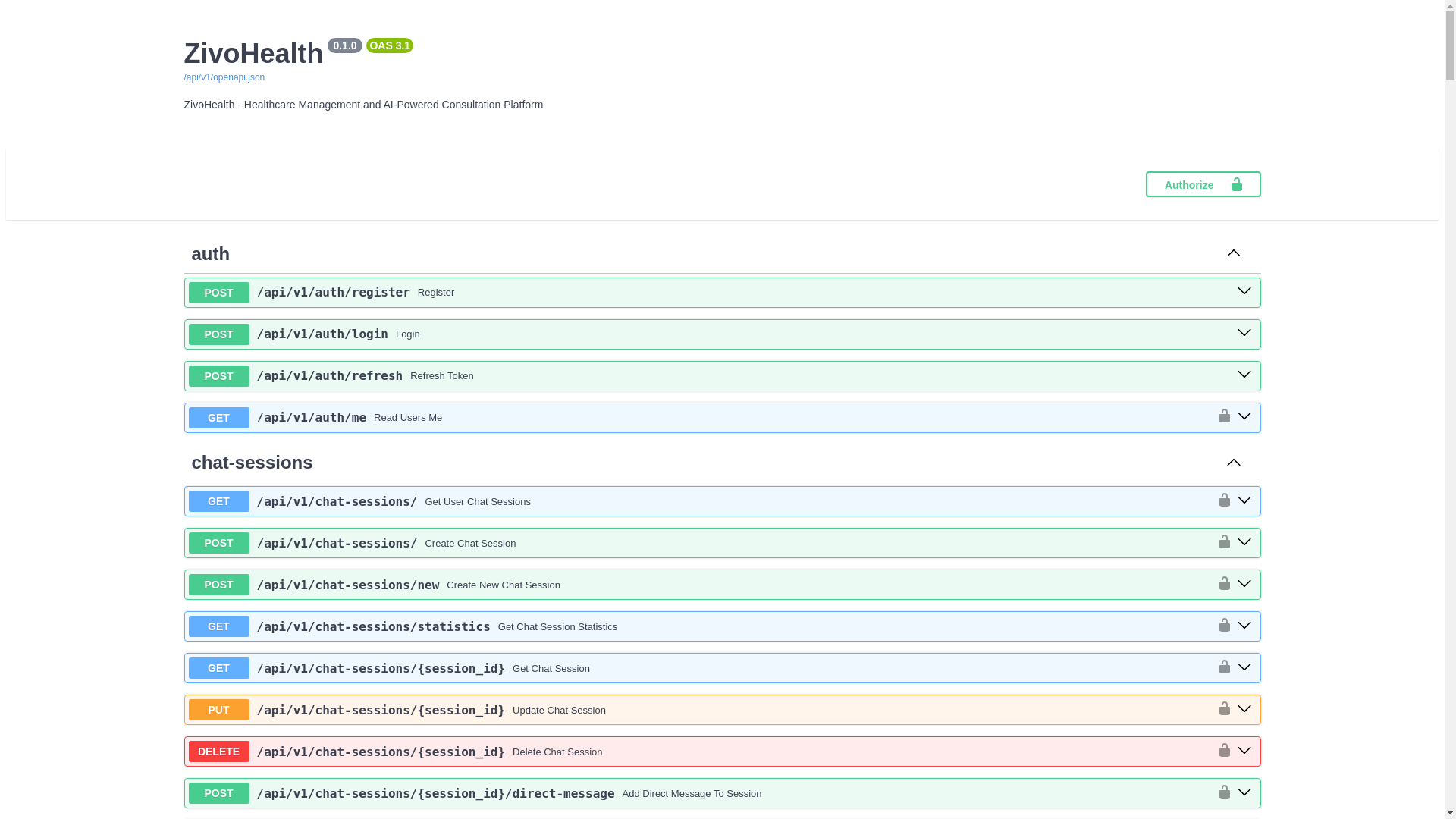 website screenshot of https://zivohealth.ai/