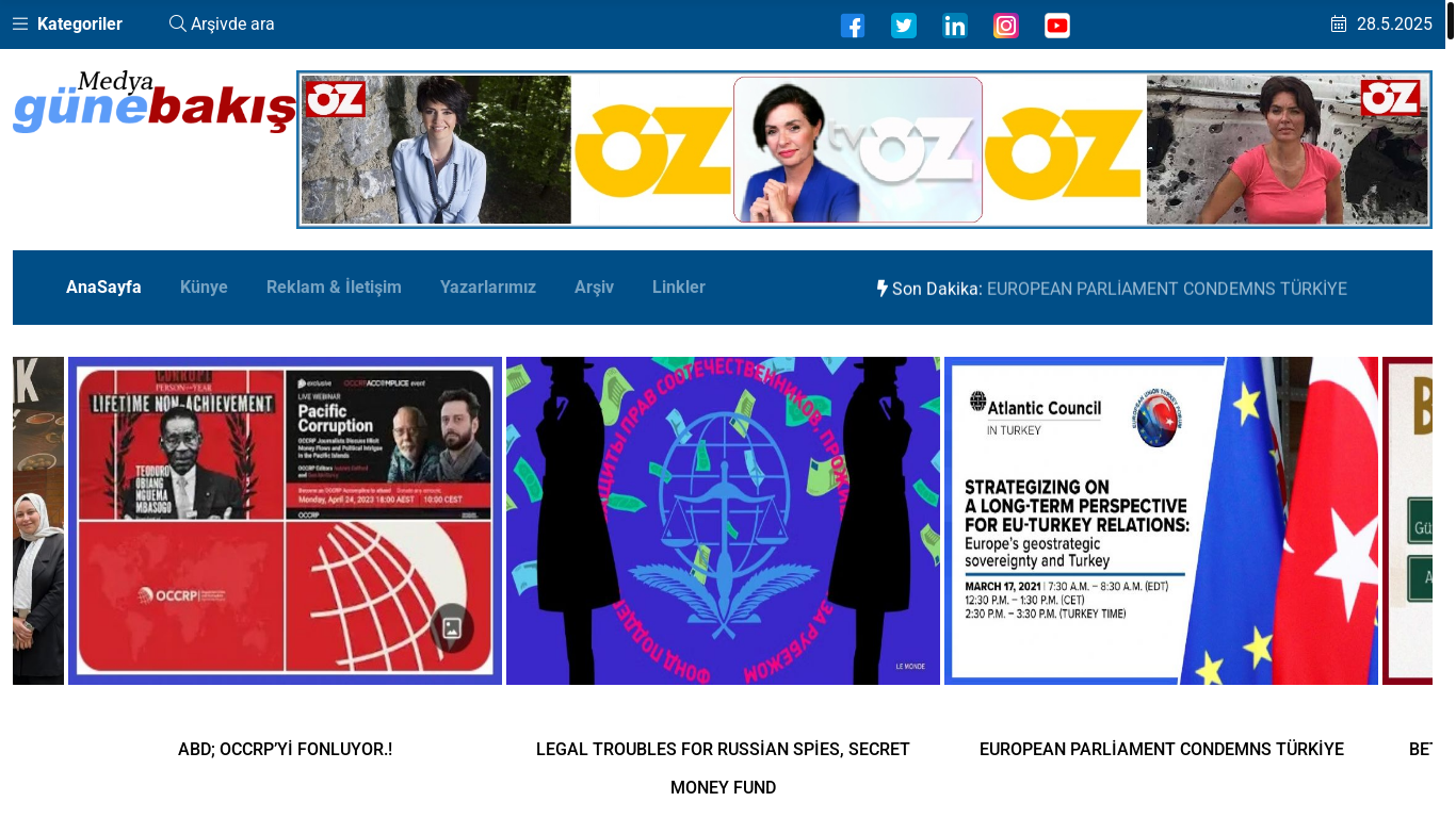 website screenshot of https://medyagunebakis.com