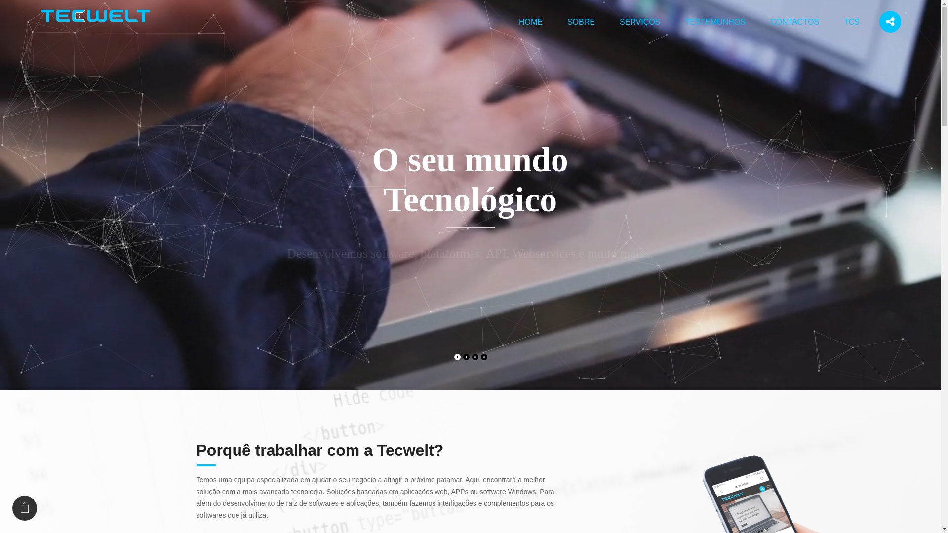 website screenshot of https://tcsweb.pt/