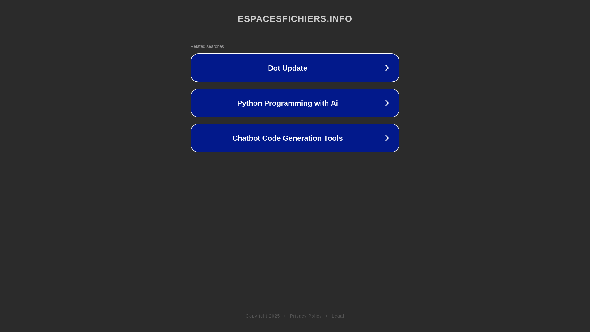 website screenshot of https://espacesfichiers.info/