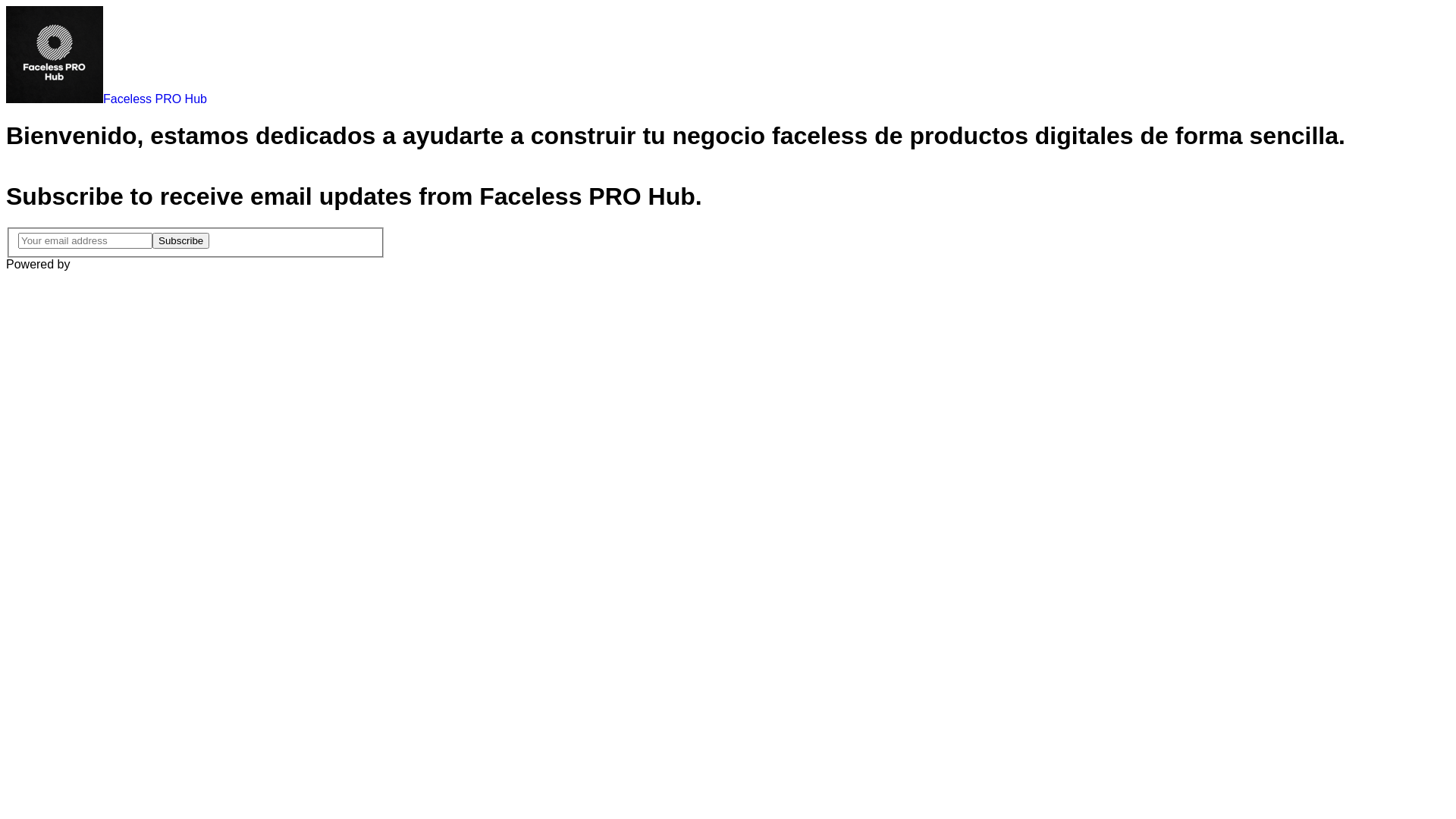 website screenshot of https://facelessprohub.com/