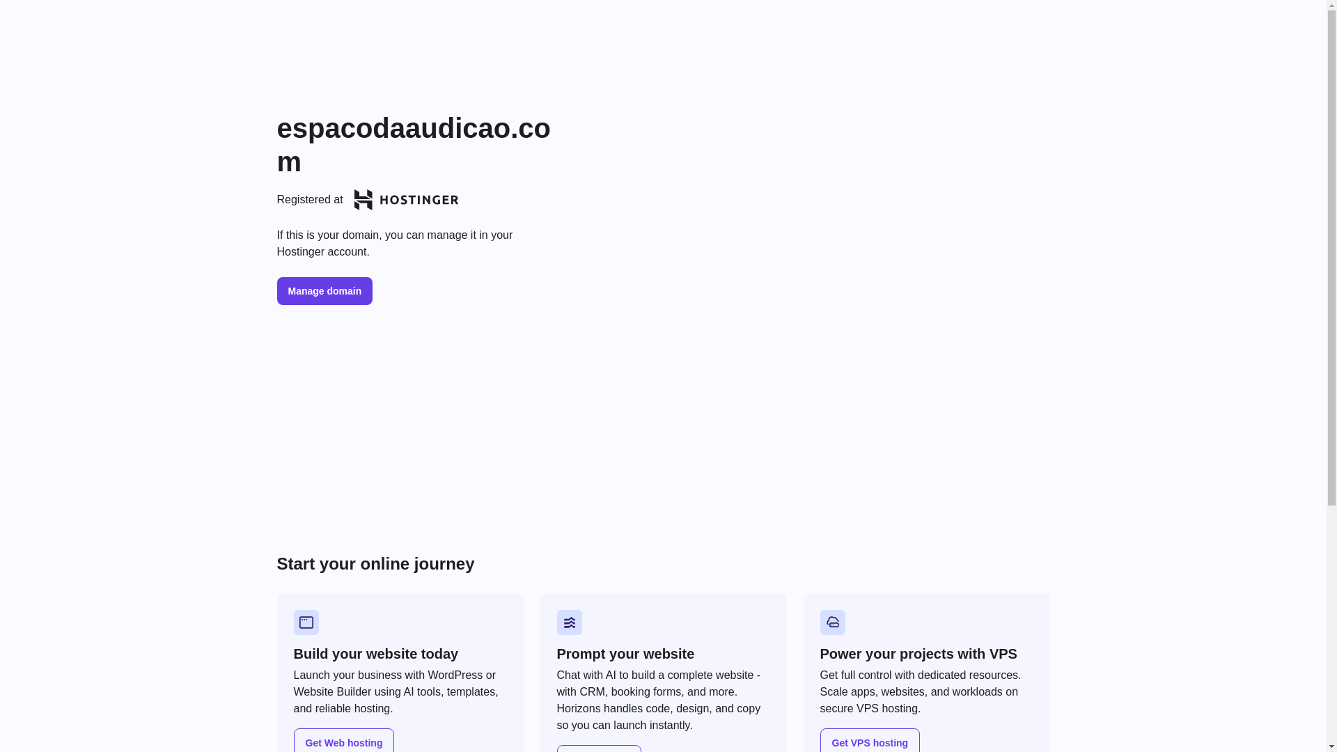 website screenshot of https://espacodaaudicao.com/
