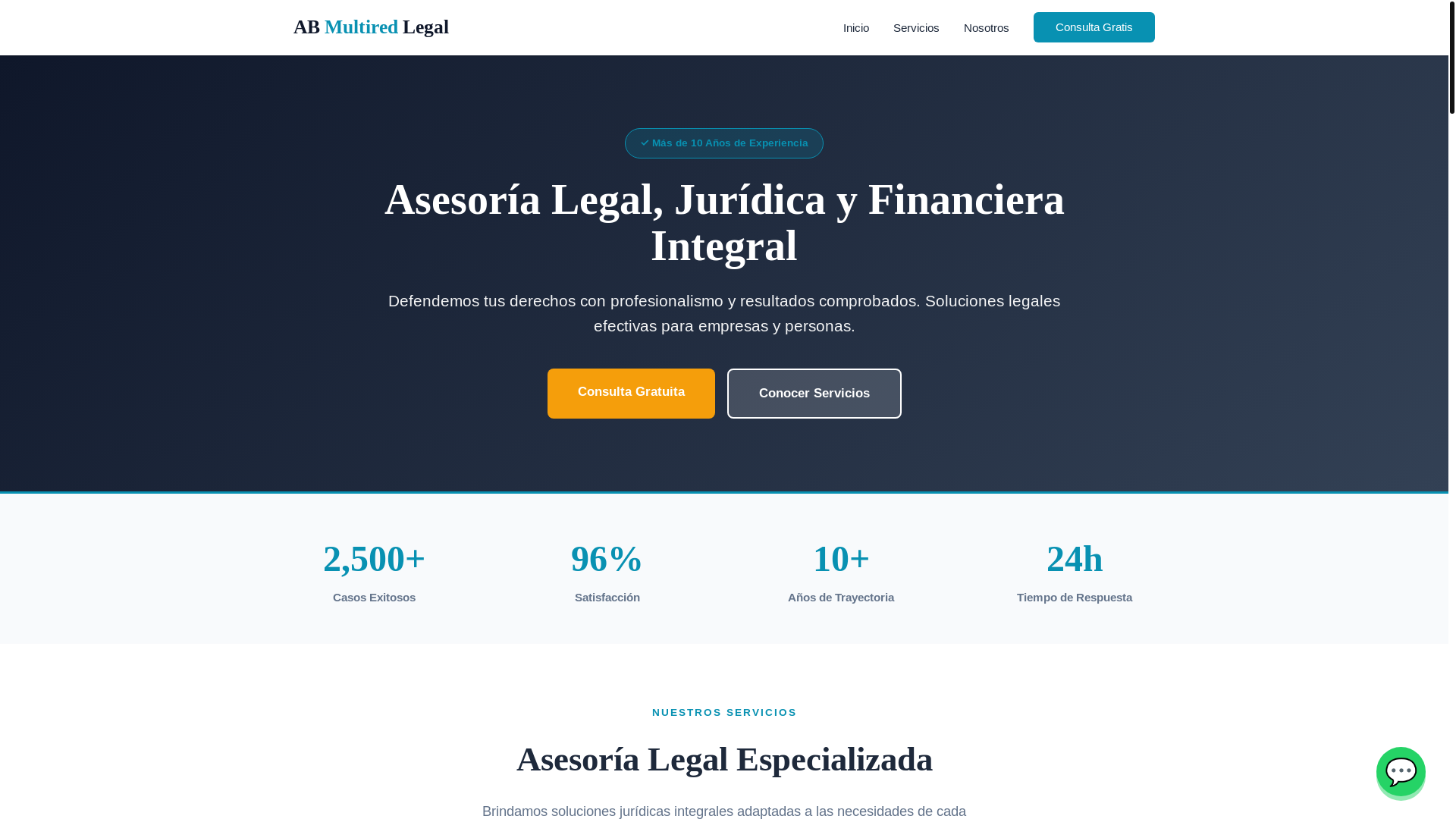 website screenshot of https://abmultired.site/