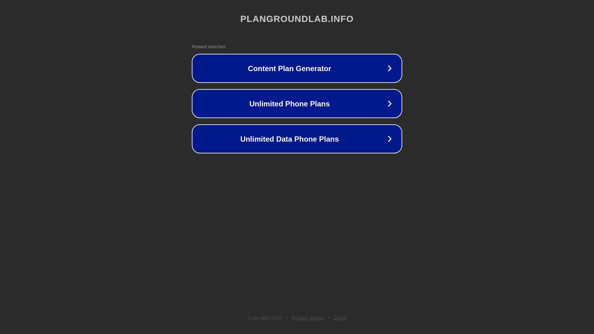 website screenshot of https://plangroundlab.info/