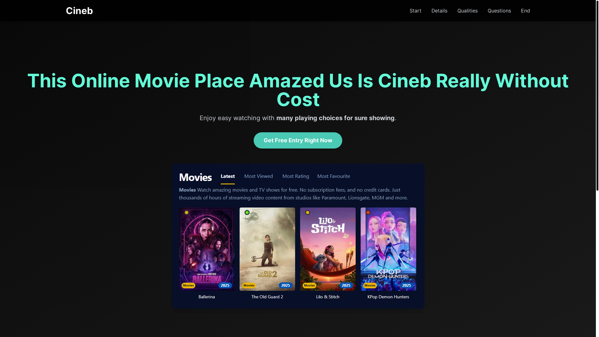 website screenshot of https://cineb-mo5l.pages.dev/