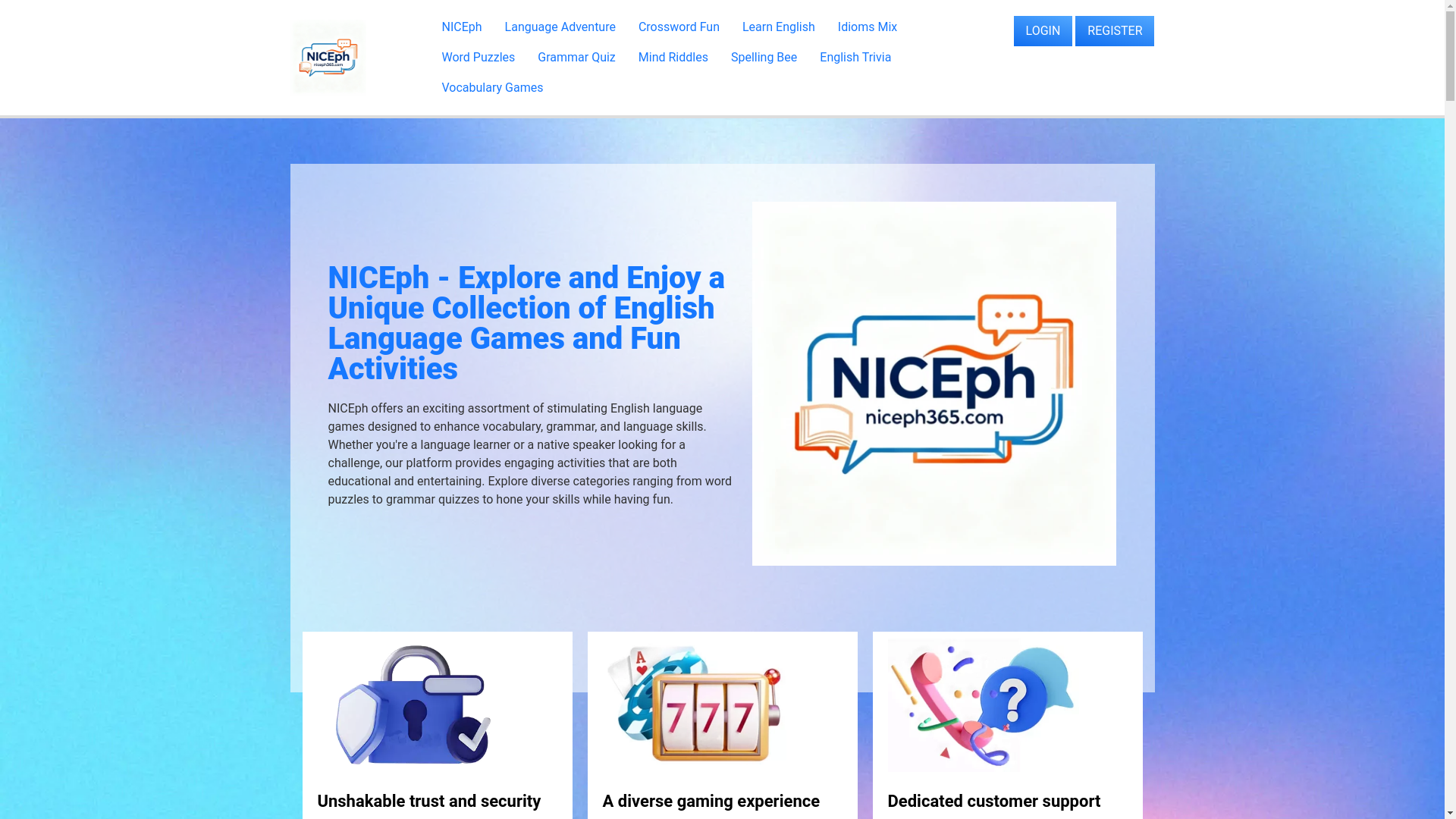 website screenshot of https://niceph365.com/