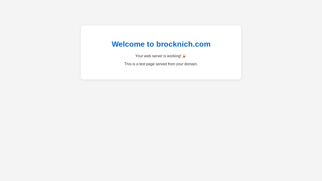 website screenshot of https://brocknich.com/
