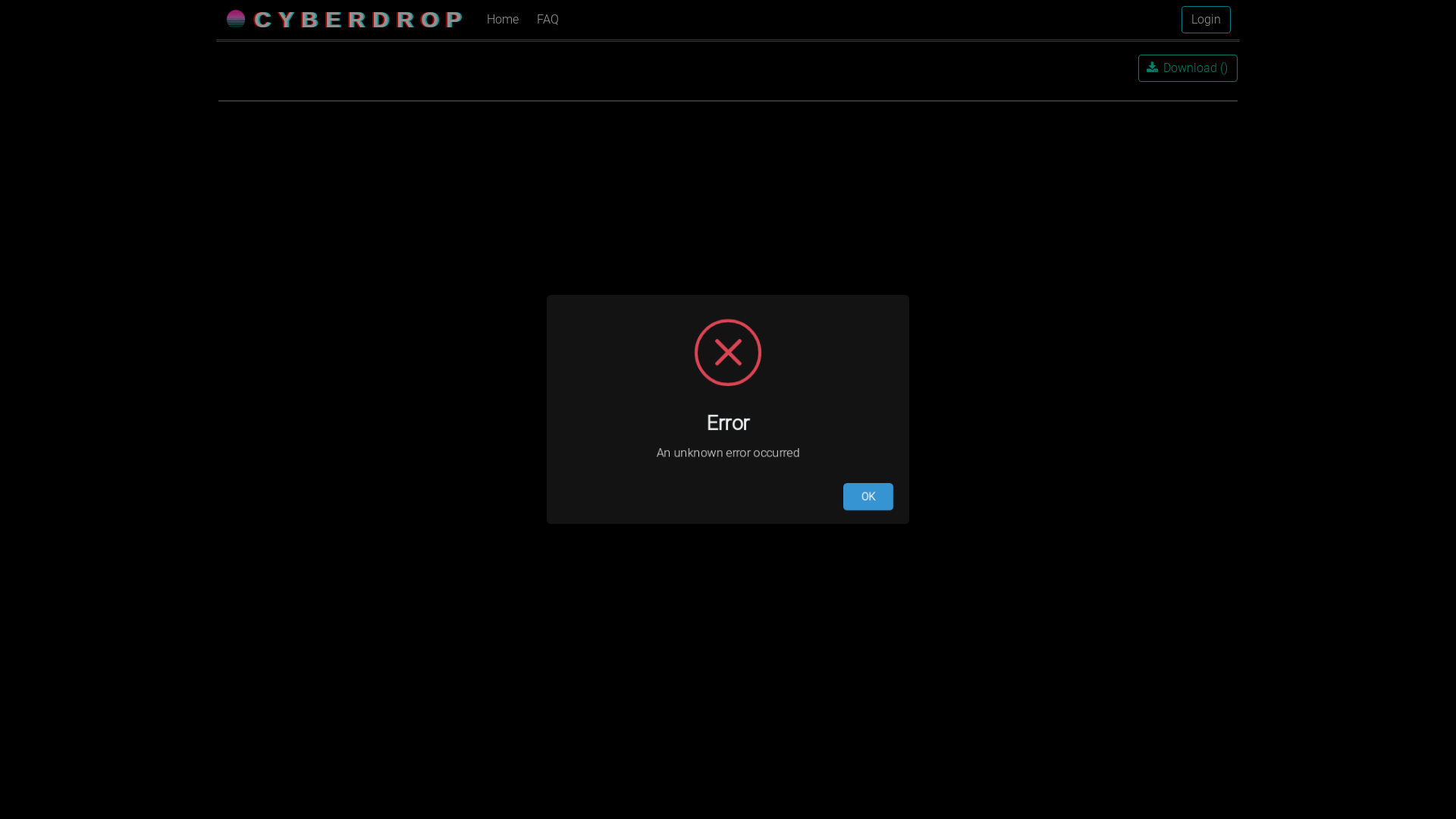 website screenshot of https://cyberdrop.me/f/313Yo4fFhcHhD
