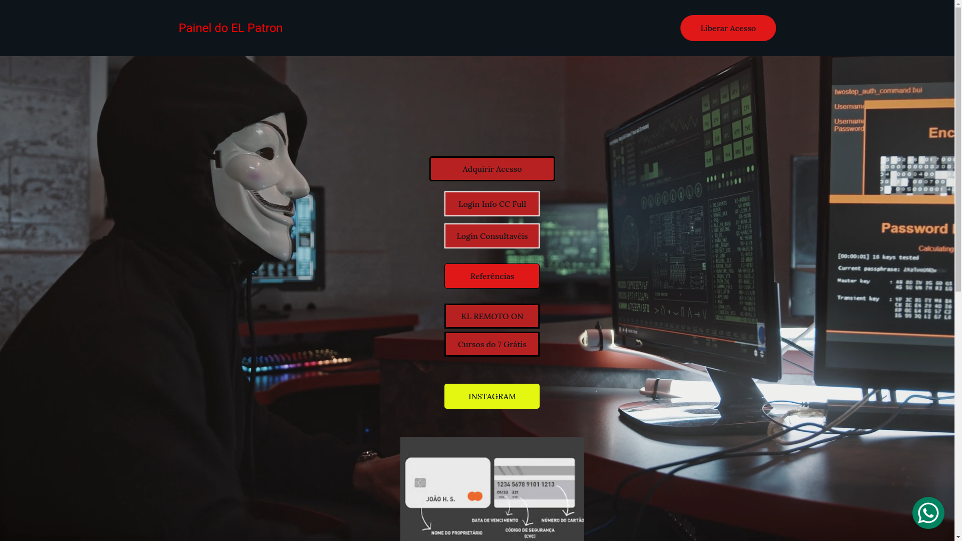 website screenshot of https://paineldoelpatron.store/