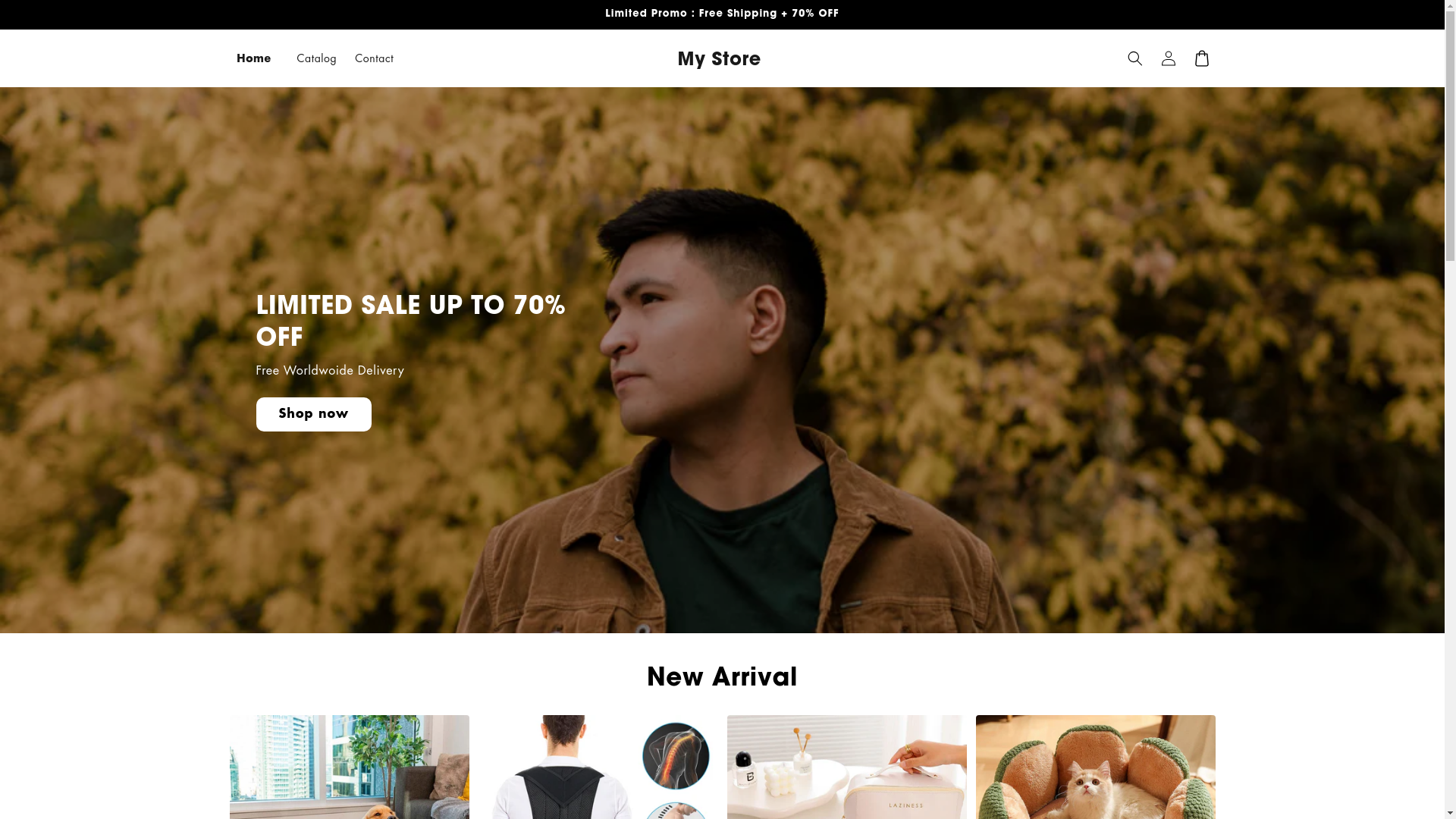 website screenshot of https://ronar.store/