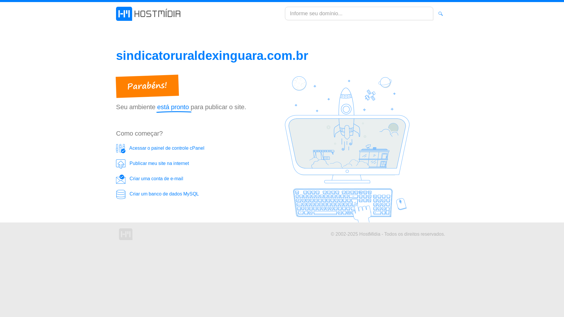 website screenshot of https://sindicatoruraldexinguara.com.br/