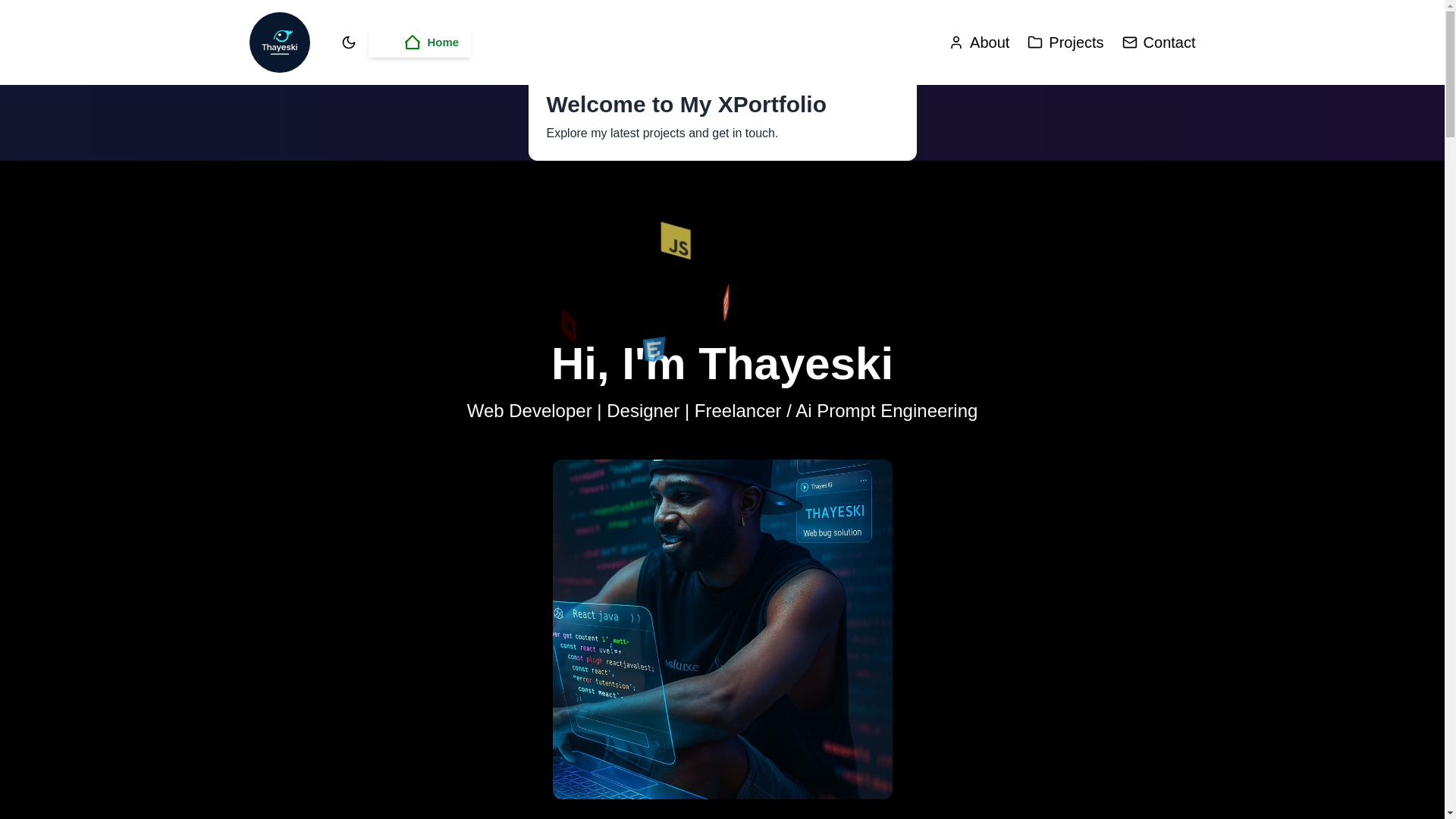 website screenshot of https://xthayeski.pages.dev/