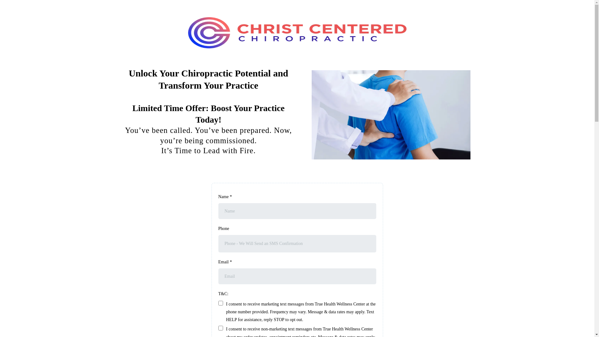 website screenshot of https://christcenteredchiro.com/