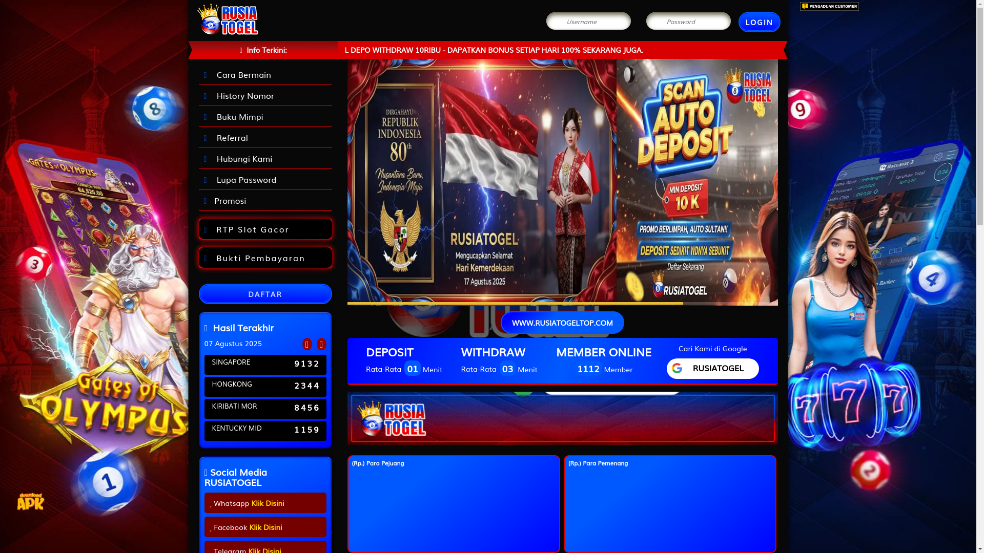 website screenshot of https://rusiatogeljp.com/