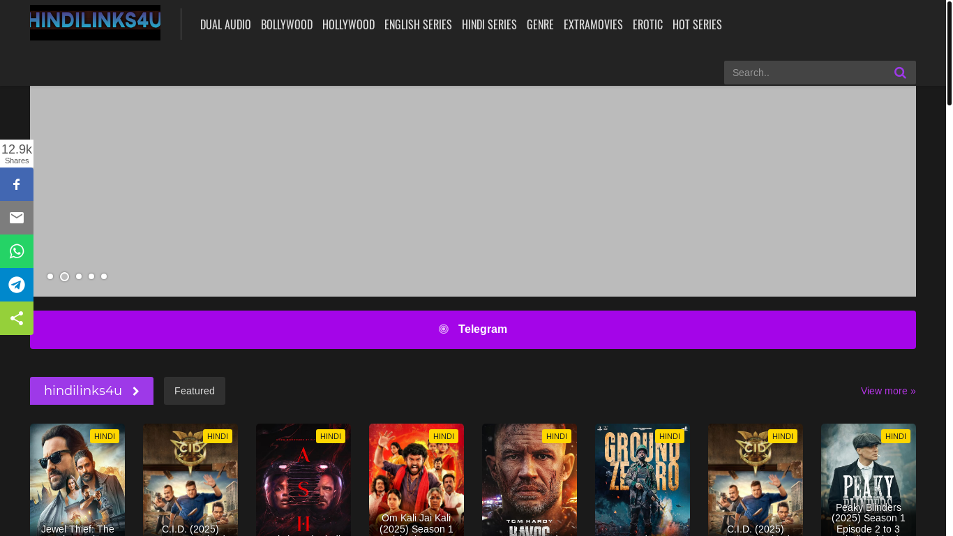 website screenshot of https://hindilinks4u.hair/
