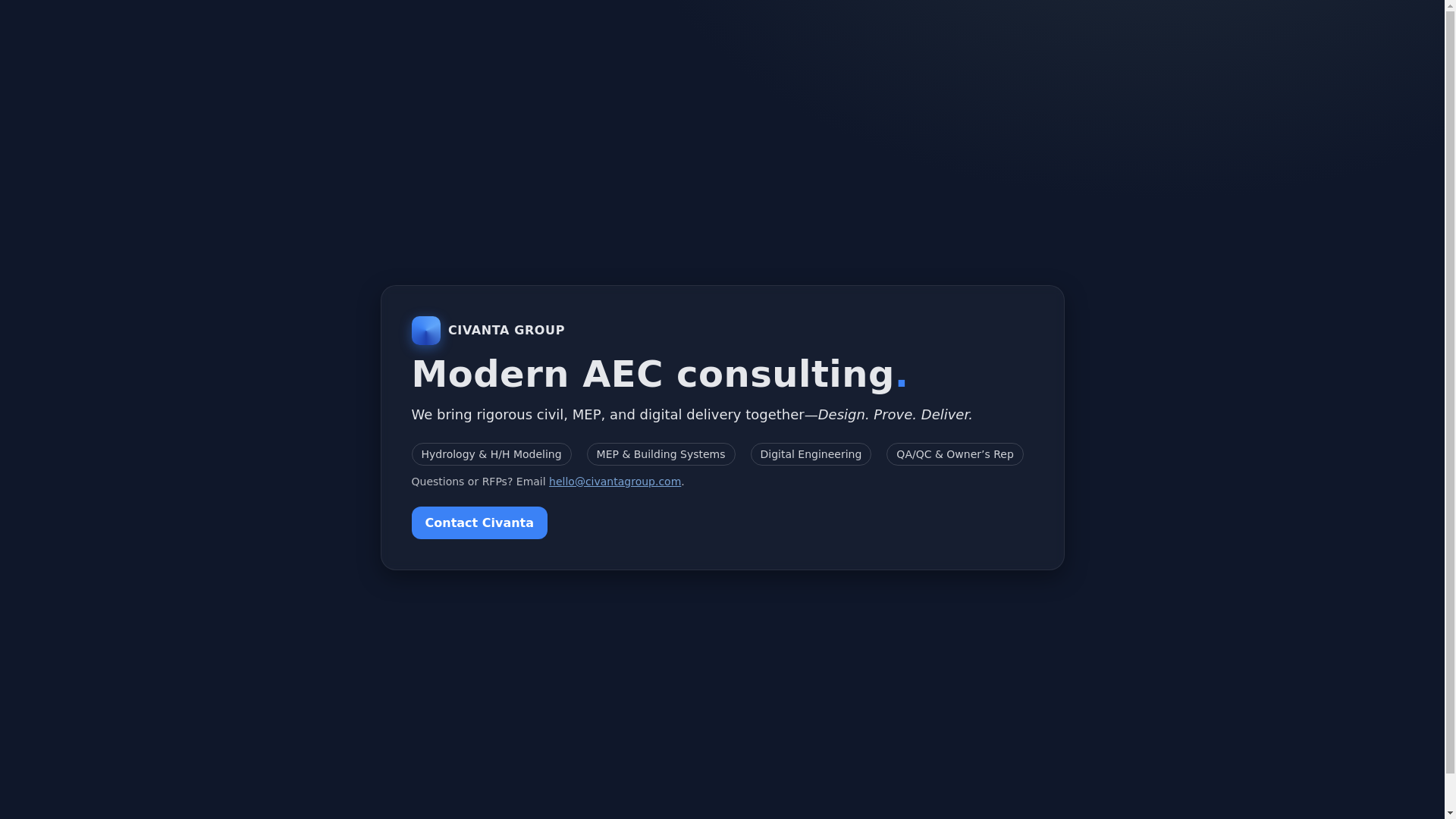 website screenshot of https://civantagroup.pages.dev/