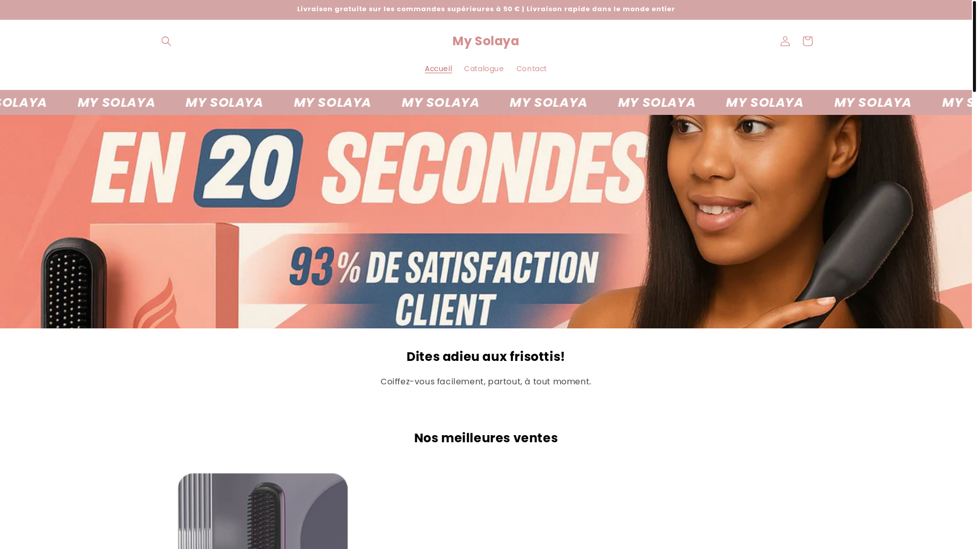 website screenshot of https://mysolaya.fr/
