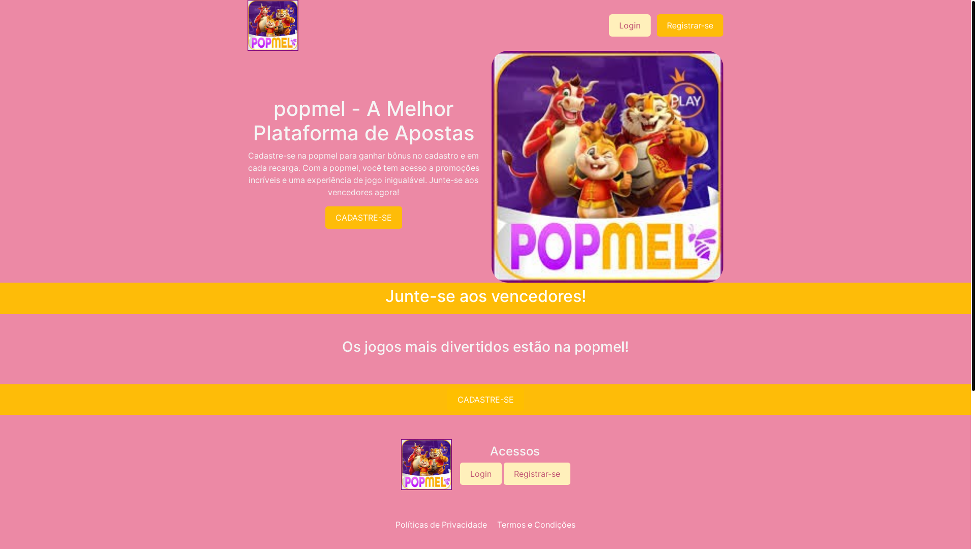 website screenshot of https://popmelbetbr.com/