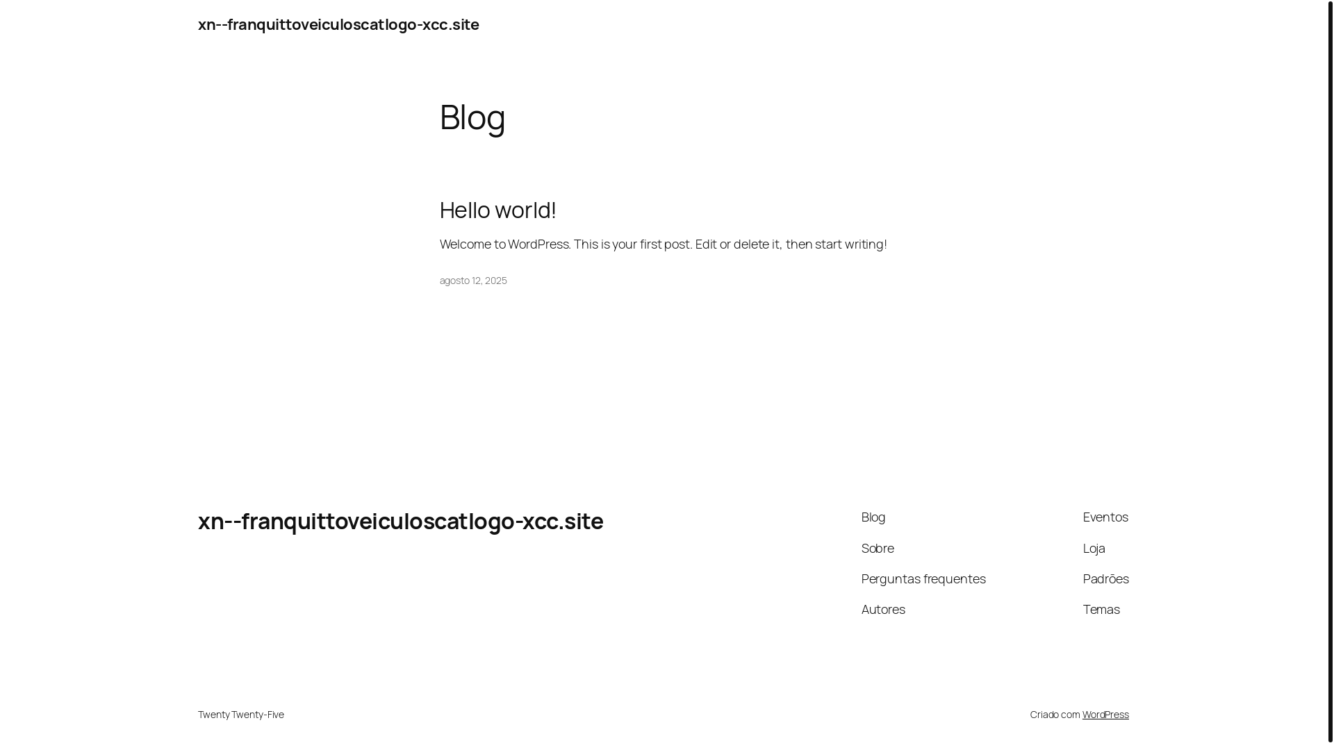 website screenshot of https://xn--franquittoveiculoscatlogo-xcc.site/