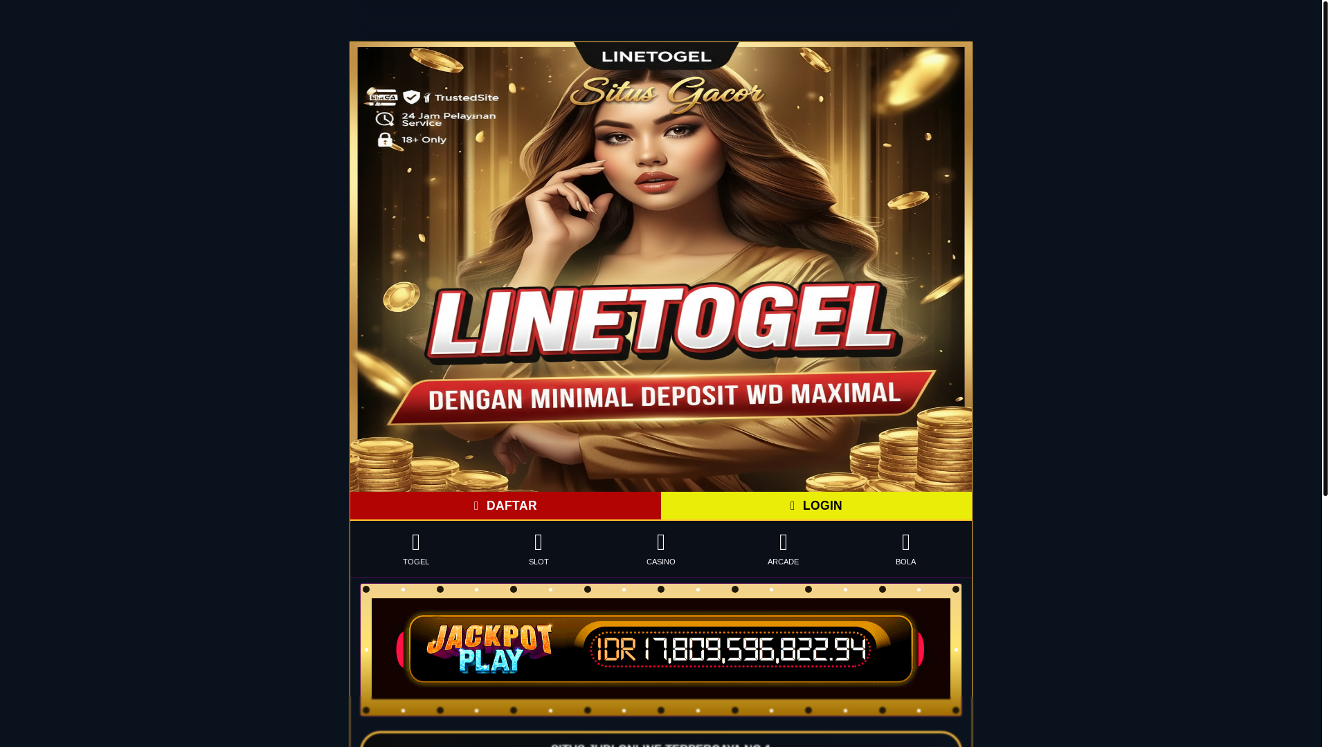 website screenshot of https://linetogel-pusat.pages.dev/
