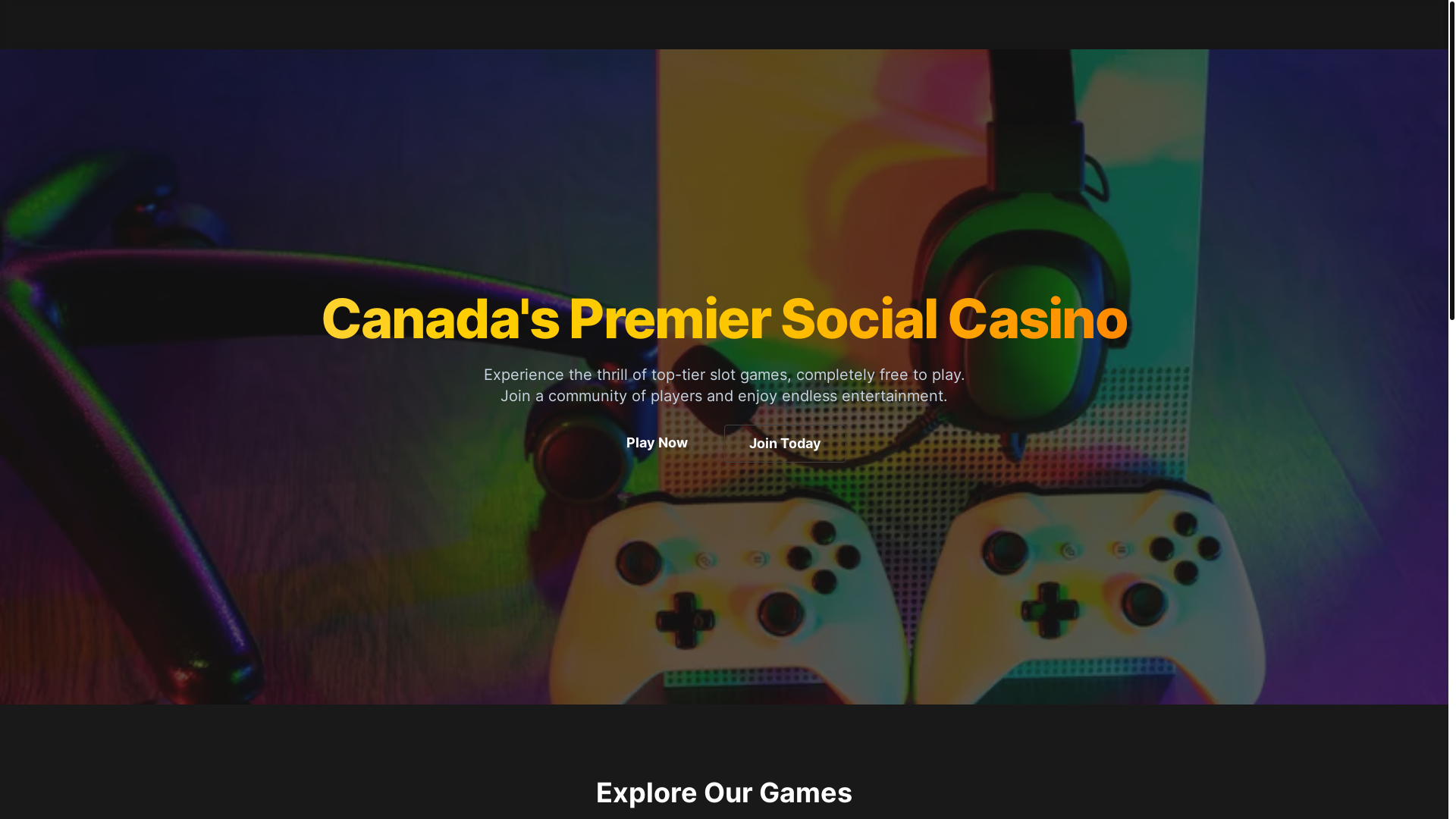 website screenshot of https://ohcanadaslots.com/