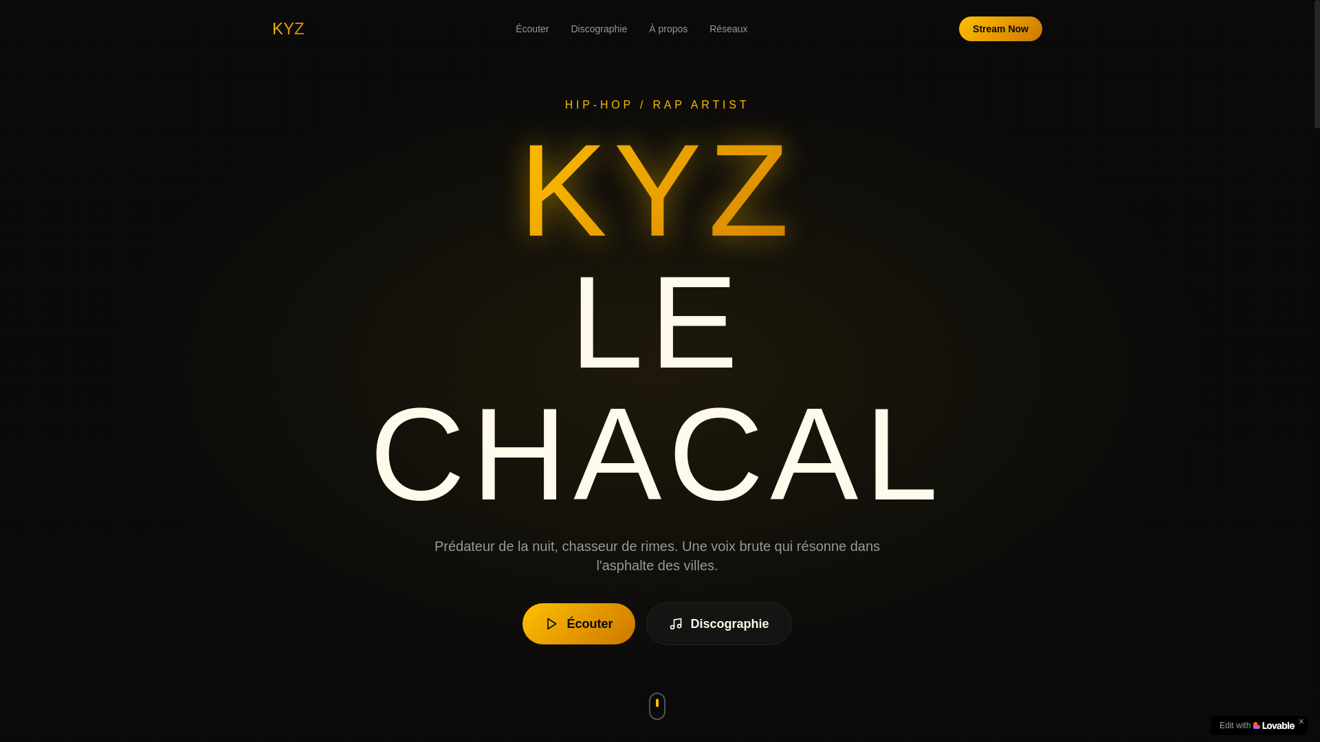 website screenshot of https://kyzlechacal.com/