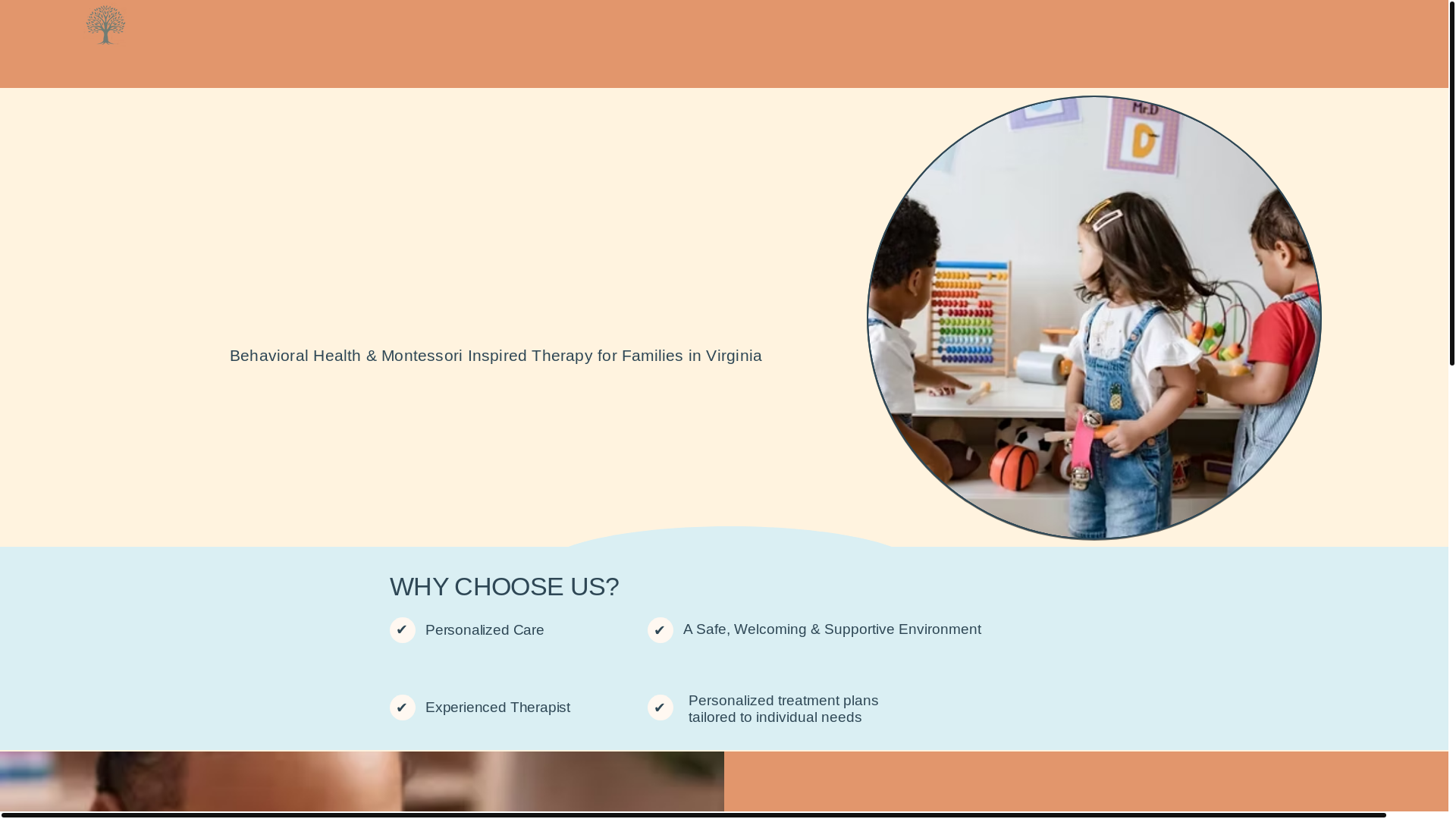 website screenshot of https://mlcbehavioralservices.com/