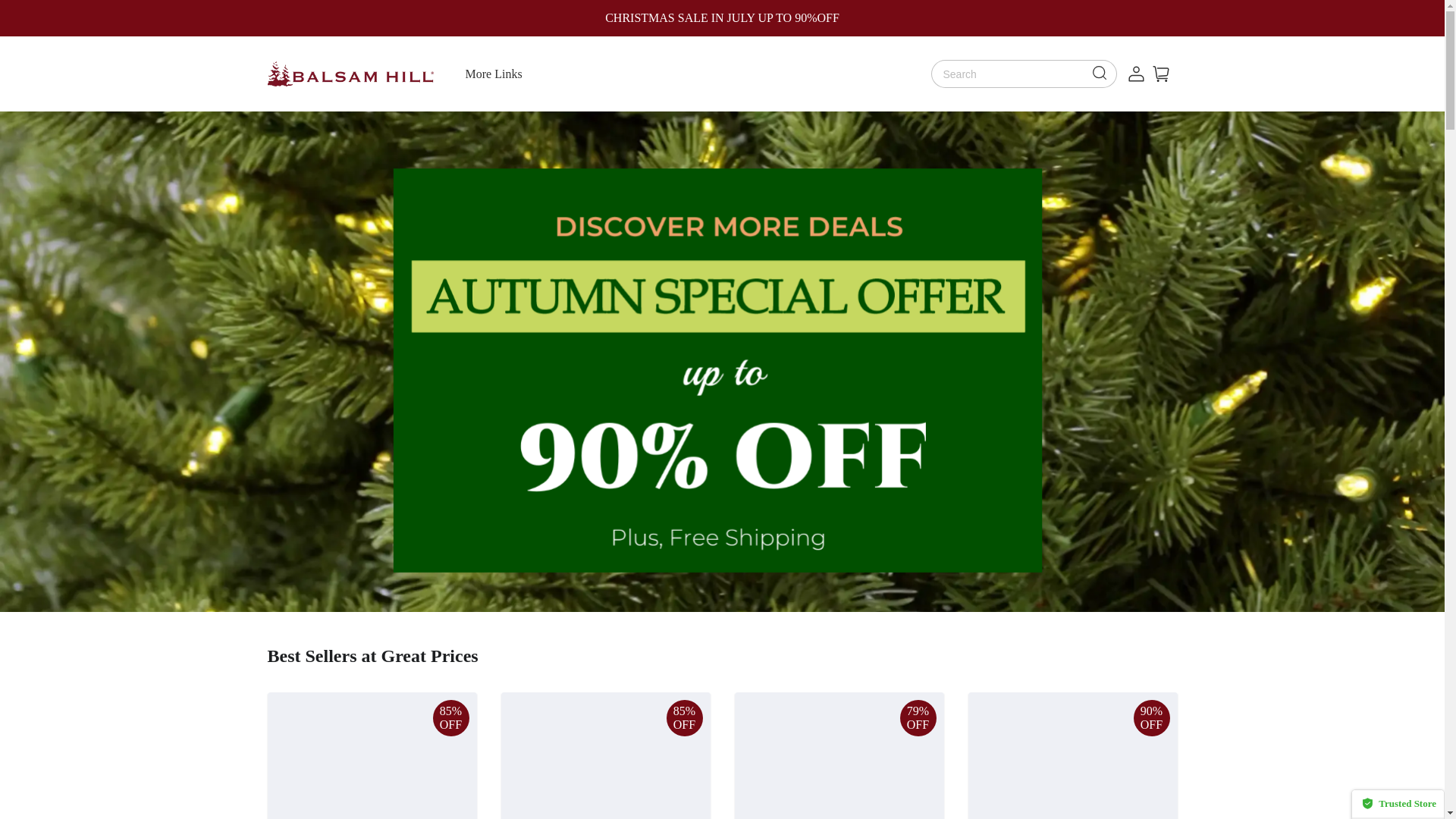 website screenshot of https://balsamhillcasale.com/