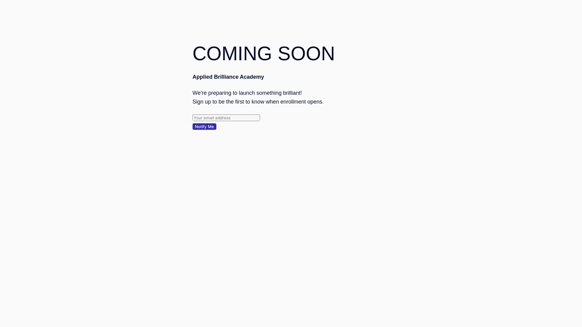 website screenshot of https://appliedbrillianceacademy.com/