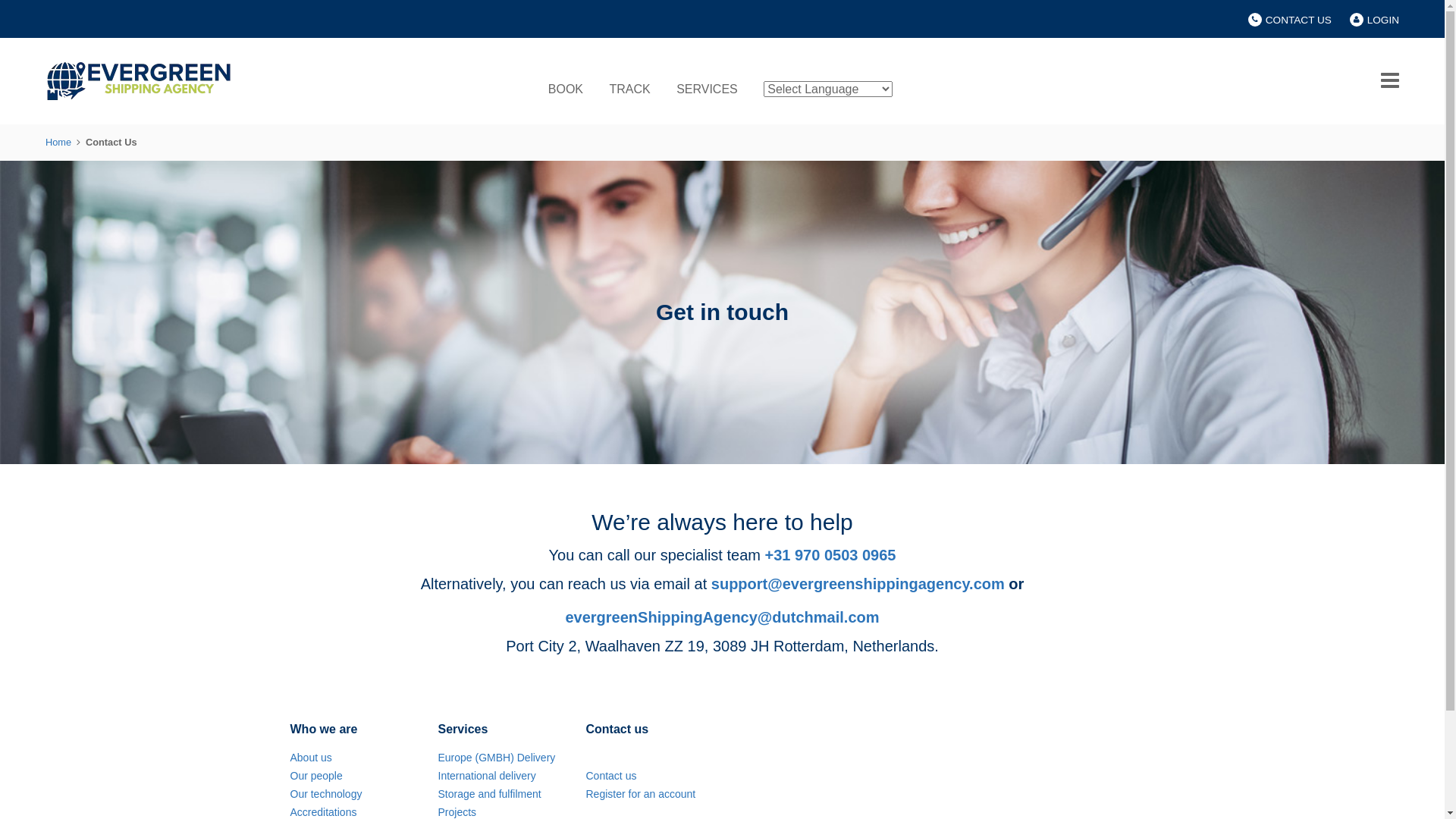 website screenshot of https://evergreenshippingagency.com/contact-us/index.htm