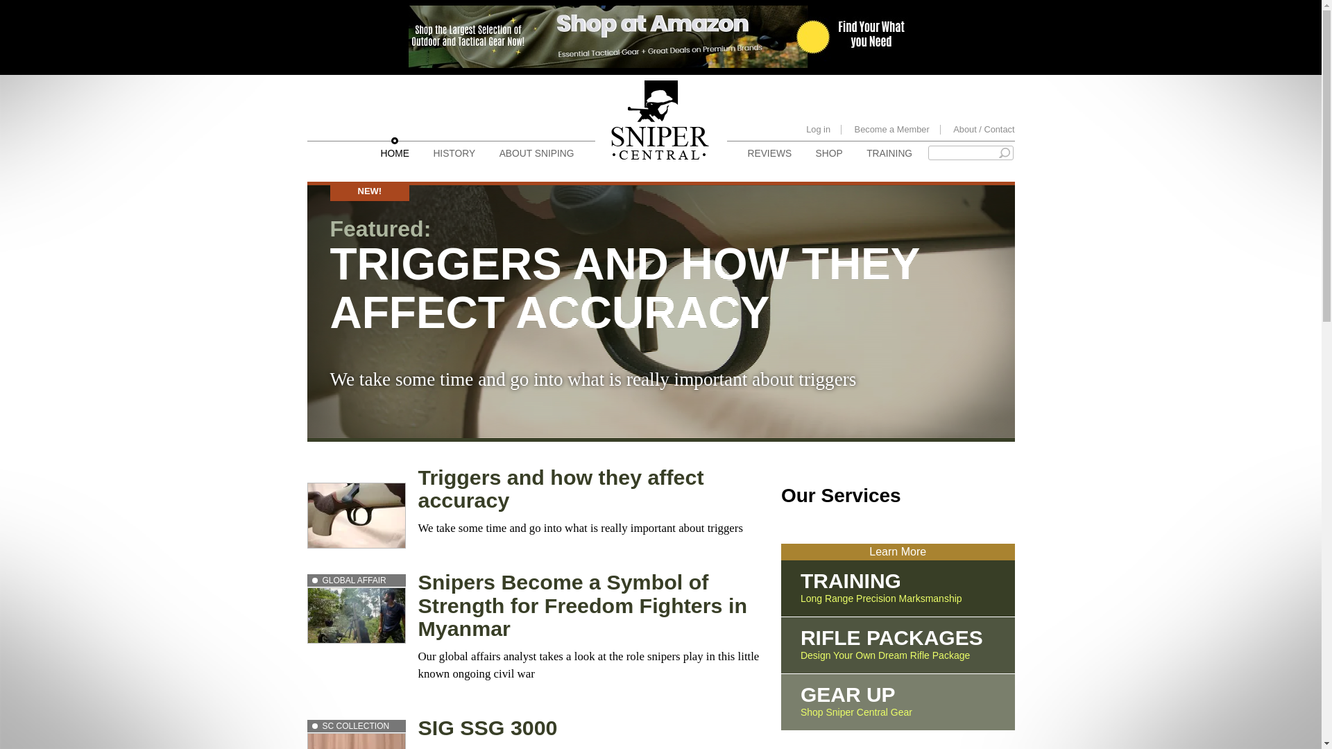 website screenshot of https://snipercentral.com/