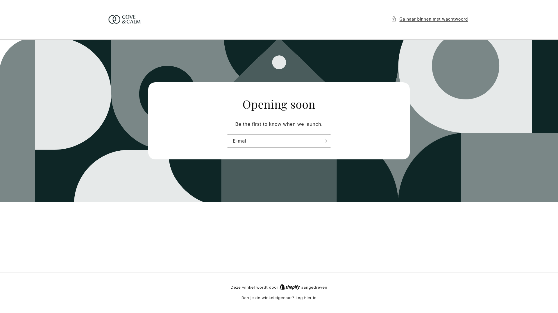 website screenshot of https://covecalm.nl/