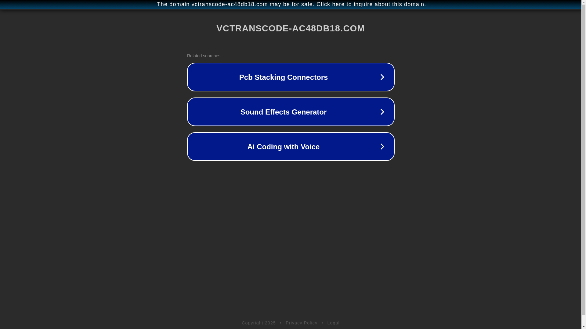 website screenshot of https://vctranscode-ac48db18.com