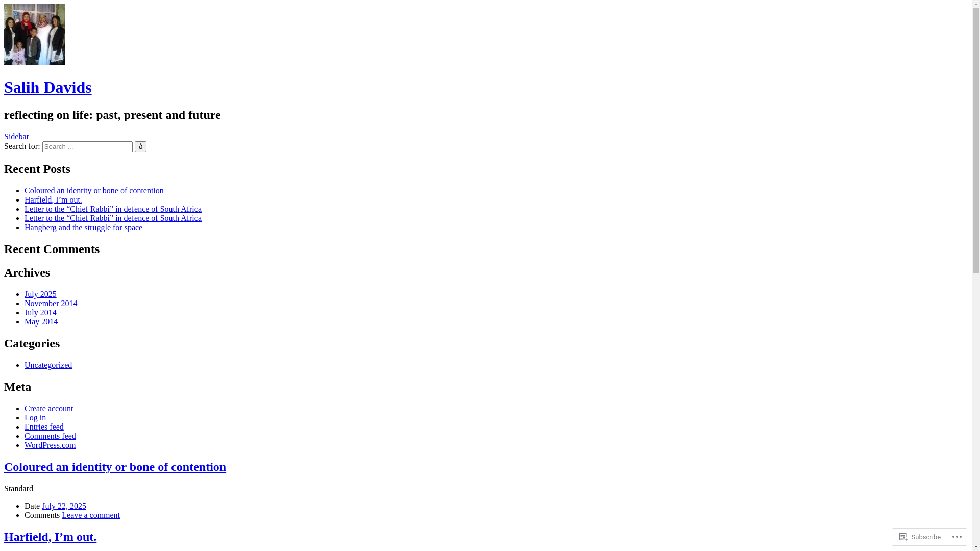 website screenshot of https://salihdavids.com/