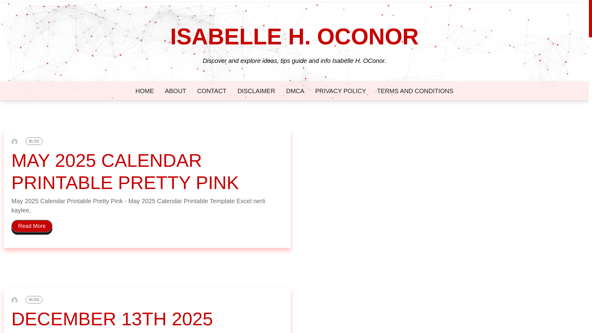 website screenshot of https://isabellehoconor.pages.dev/
