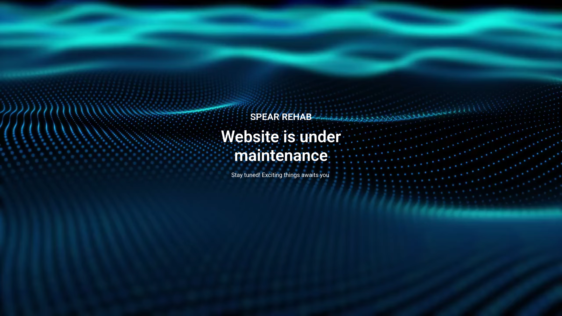 website screenshot of https://spearrehab.com/
