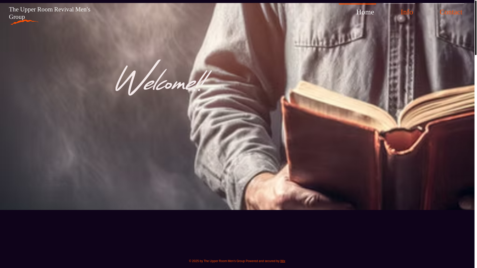 website screenshot of https://theupperroomrevival.com/