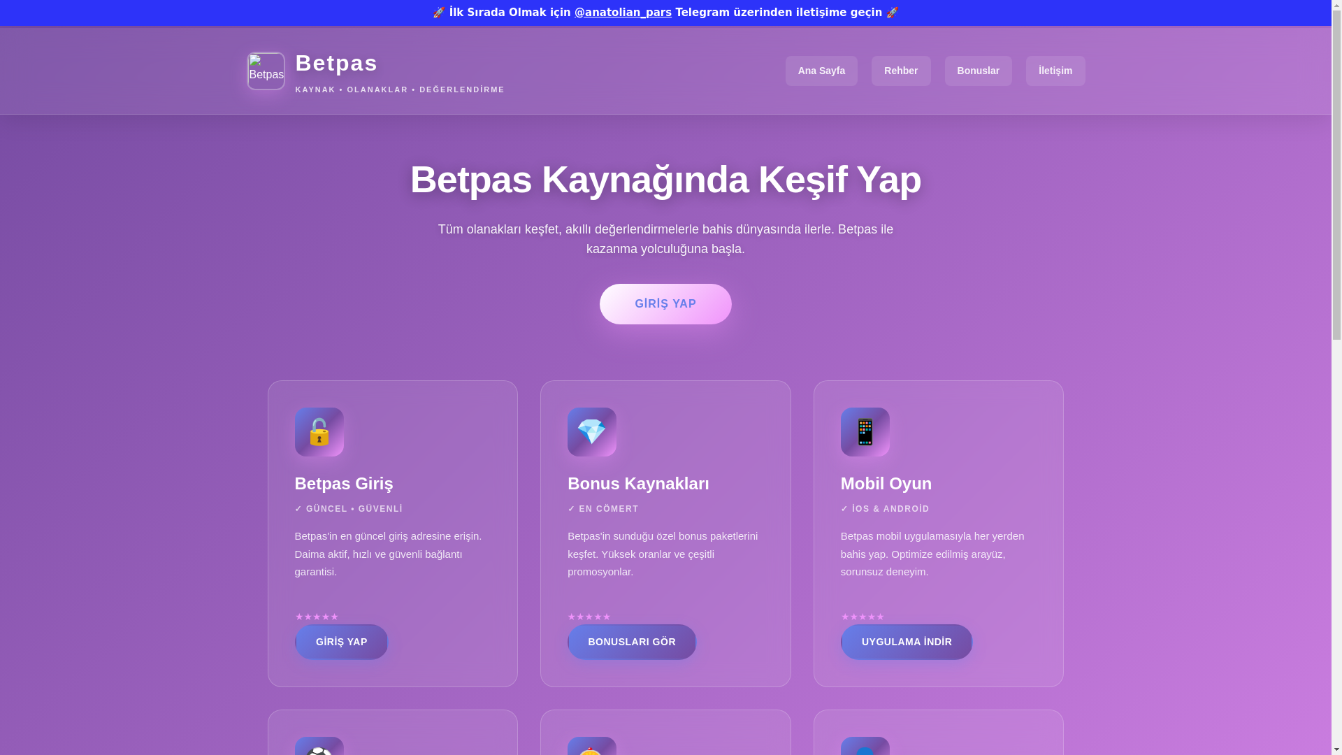 website screenshot of https://tr-betpasgunceladres-live.pages.dev/