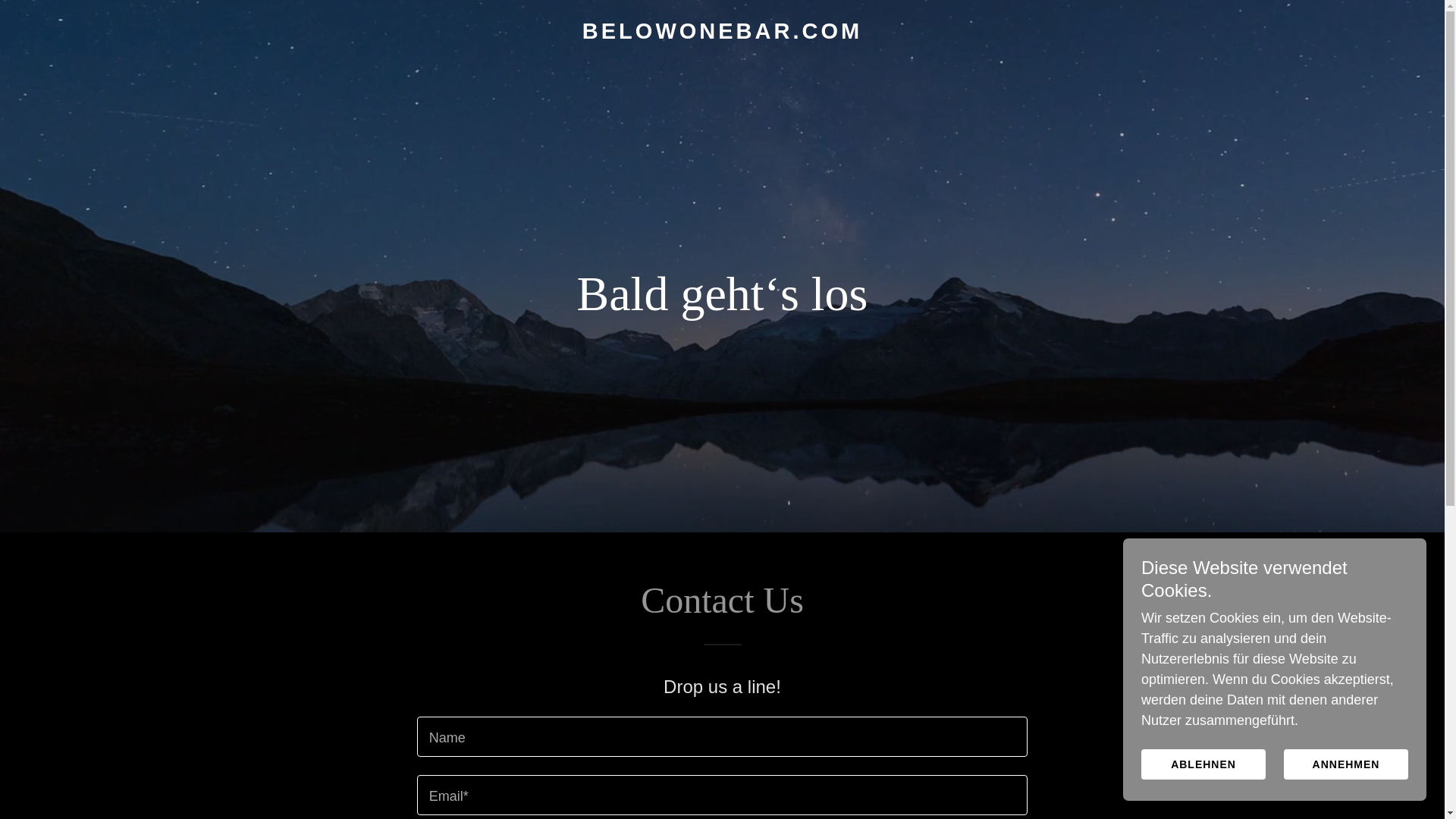 website screenshot of https://belowonebar.com/