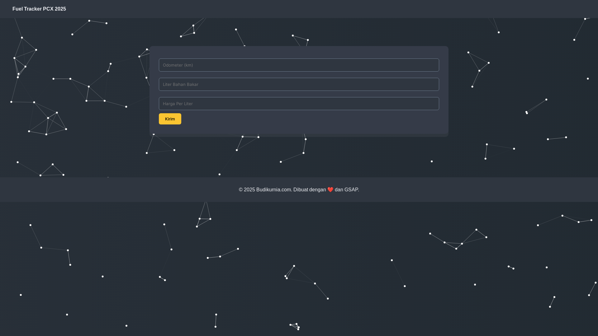 website screenshot of https://fuel-tracker-pcx.pages.dev/