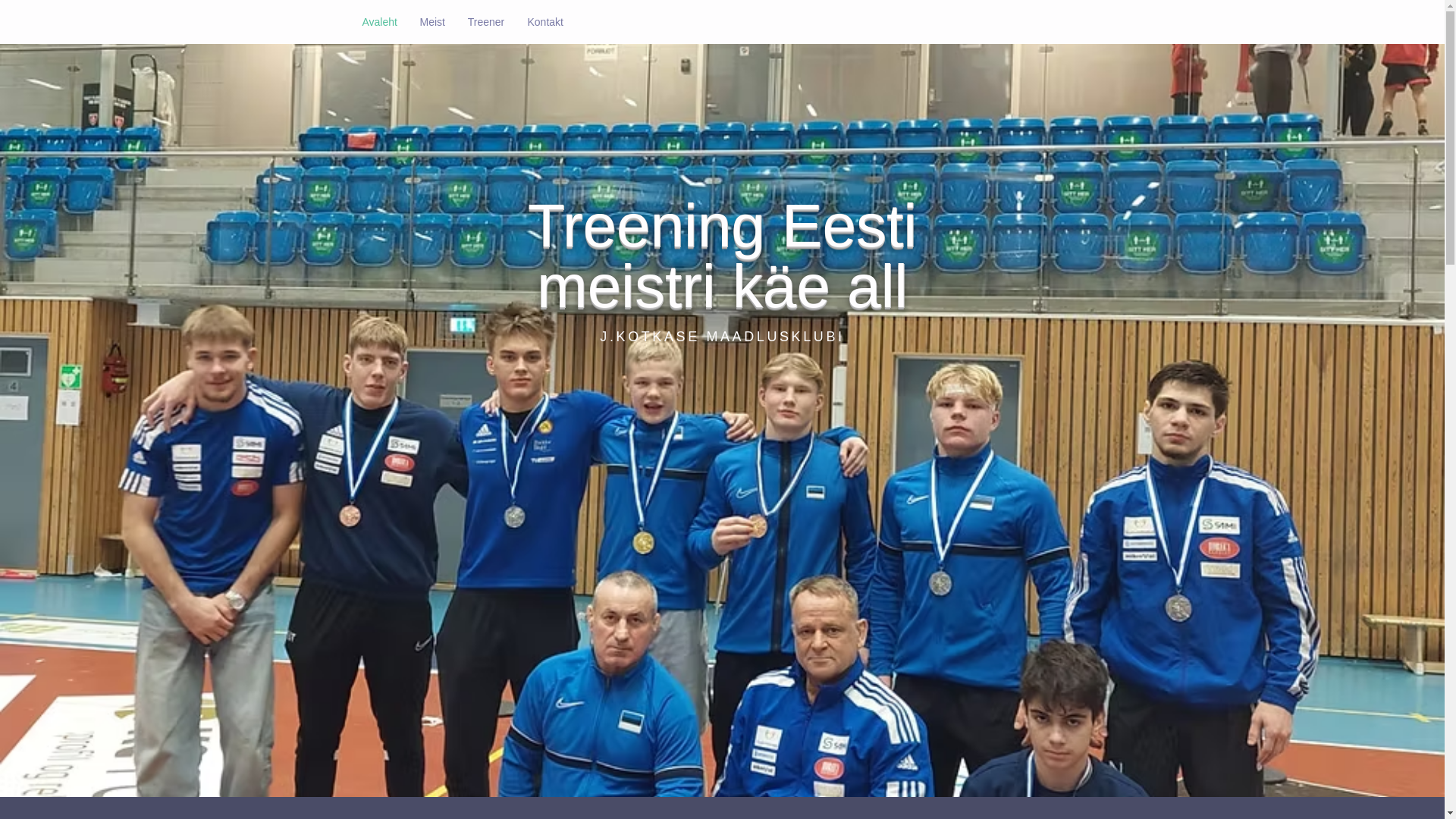 website screenshot of https://jkotkasemaadlusklubi.ee/