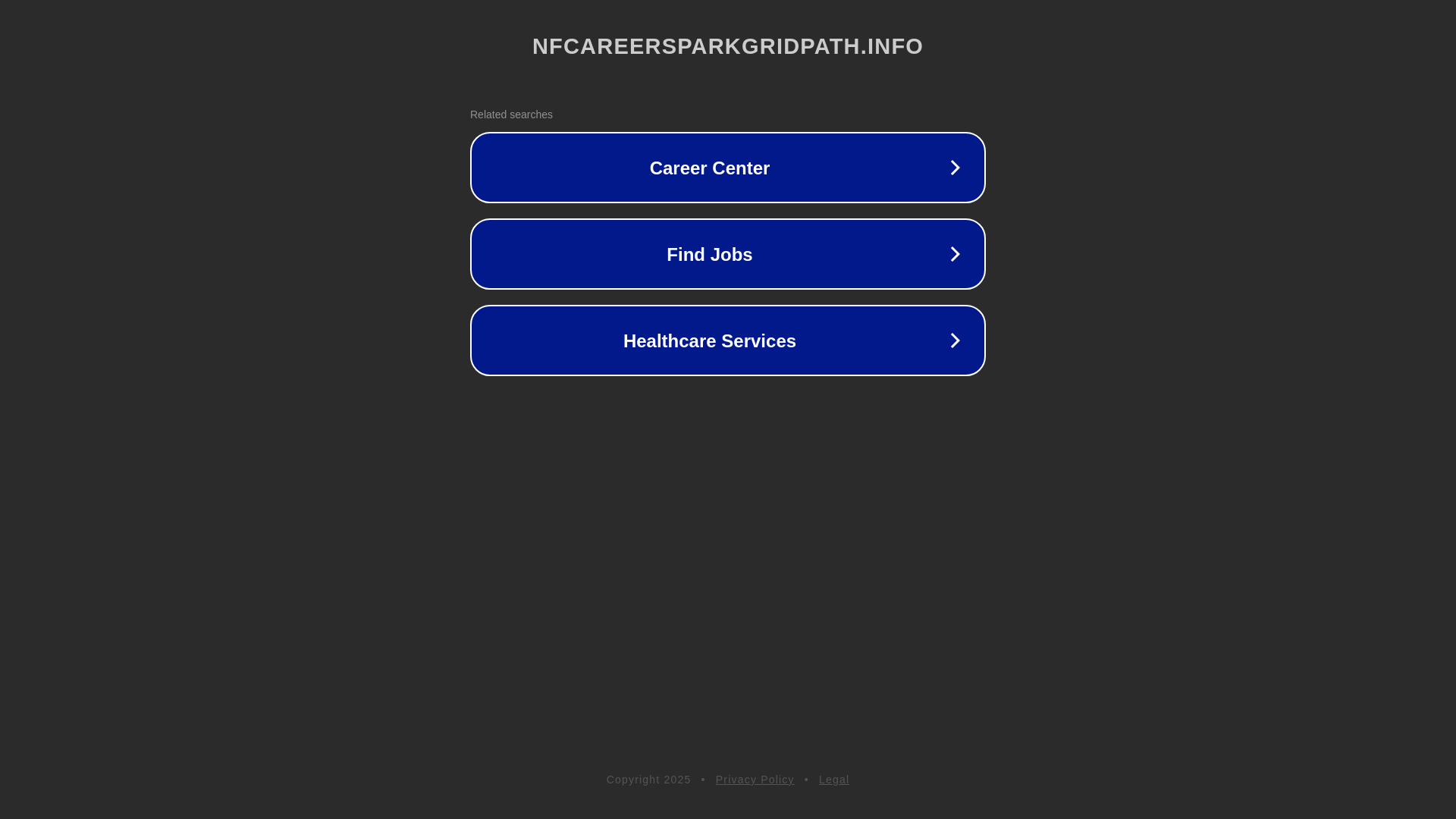 website screenshot of https://nfcareersparkgridpath.info/