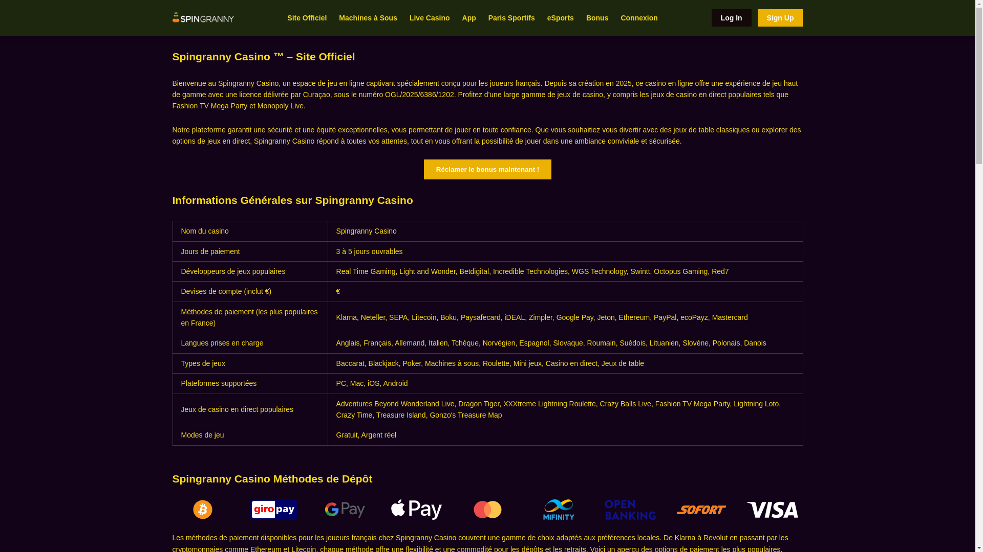 website screenshot of https://spingranny-casino-fr.pages.dev/